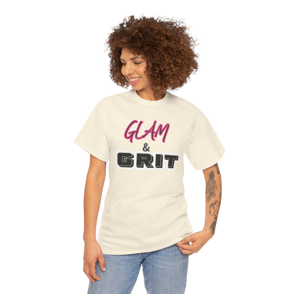 Glam & Grit Tee — Feminine Bold Graphic Shirt