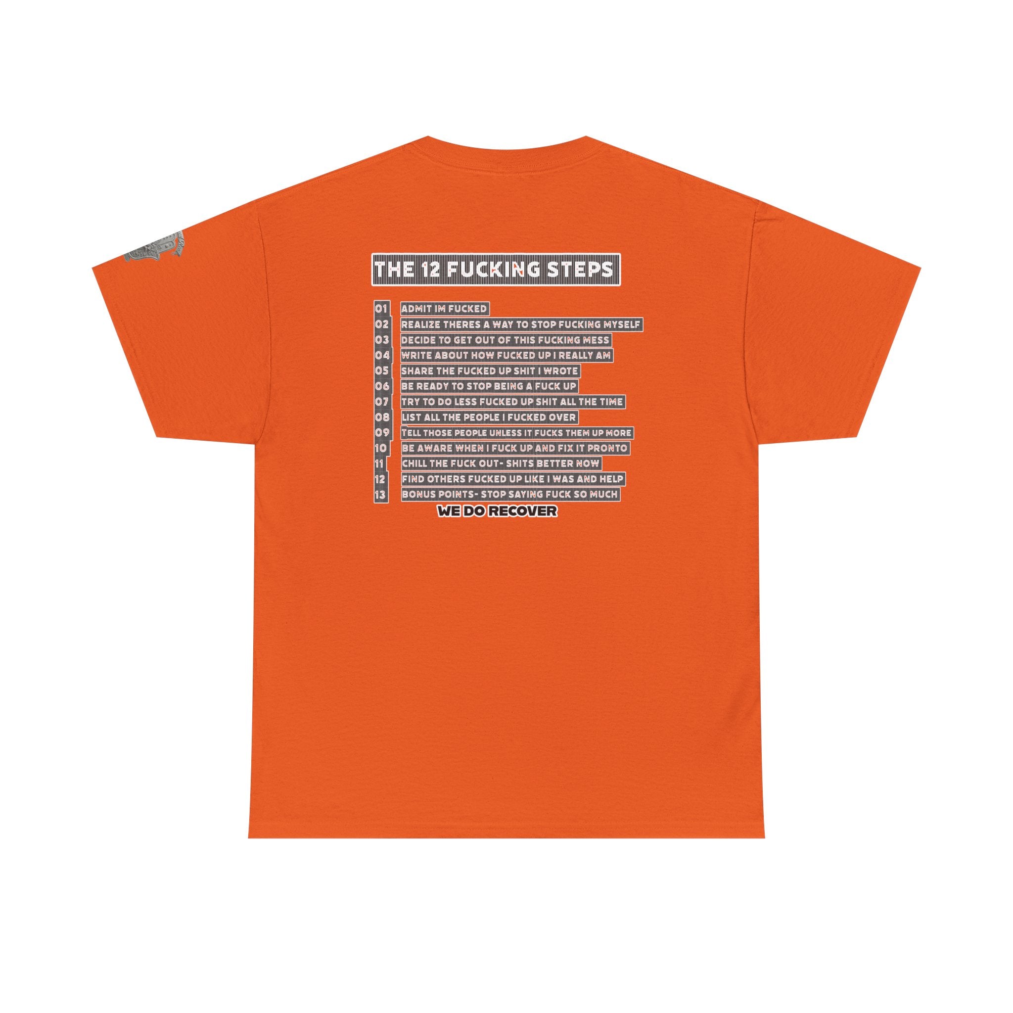 "Clean AF" 12 Steps Recovery Tee (The 12 Fucking Steps)