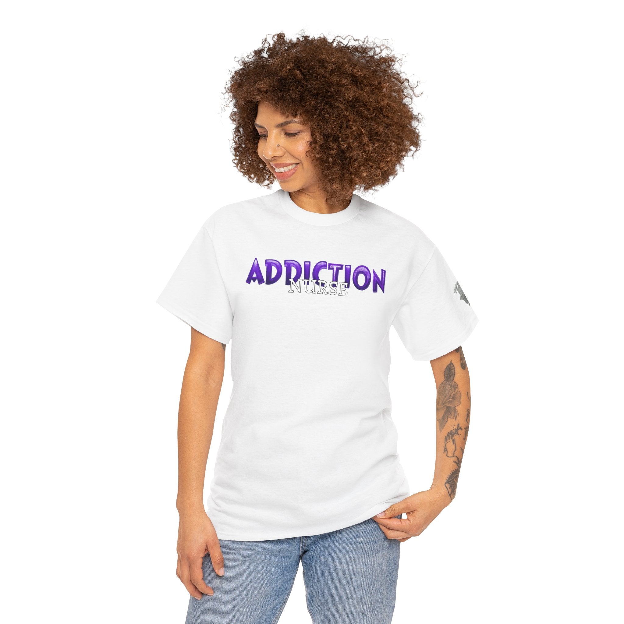 Addiction Nurse Tee  “Progress Not Perfection” Recovery Shirt