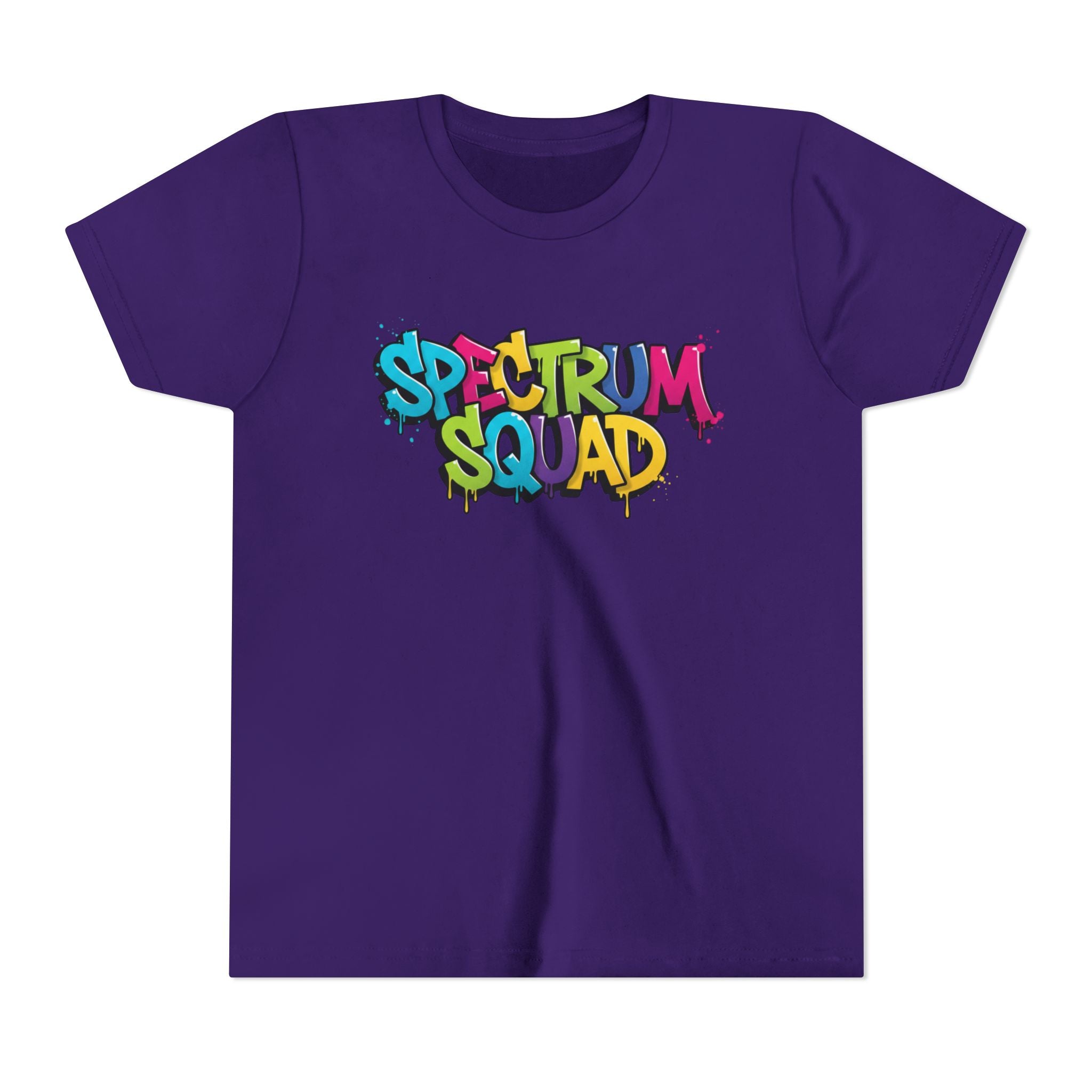 Youth Tee - "Spectrum Squad" Colorful Graffiti Kids T-Shirt