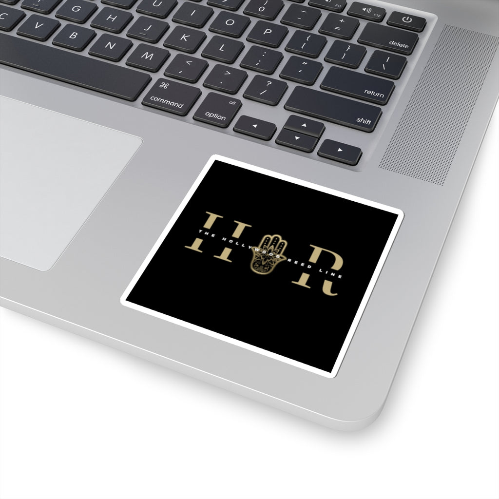H.R. Logo Kiss-Cut Sticker — The Hollywood Reed Line Hamsa Design