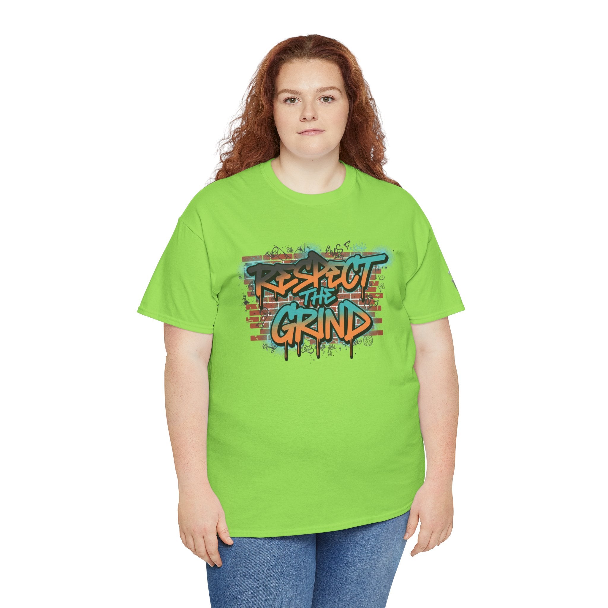 Respect the Grind Graffiti Tee — Urban Motivational Streetwear T‑Shirt