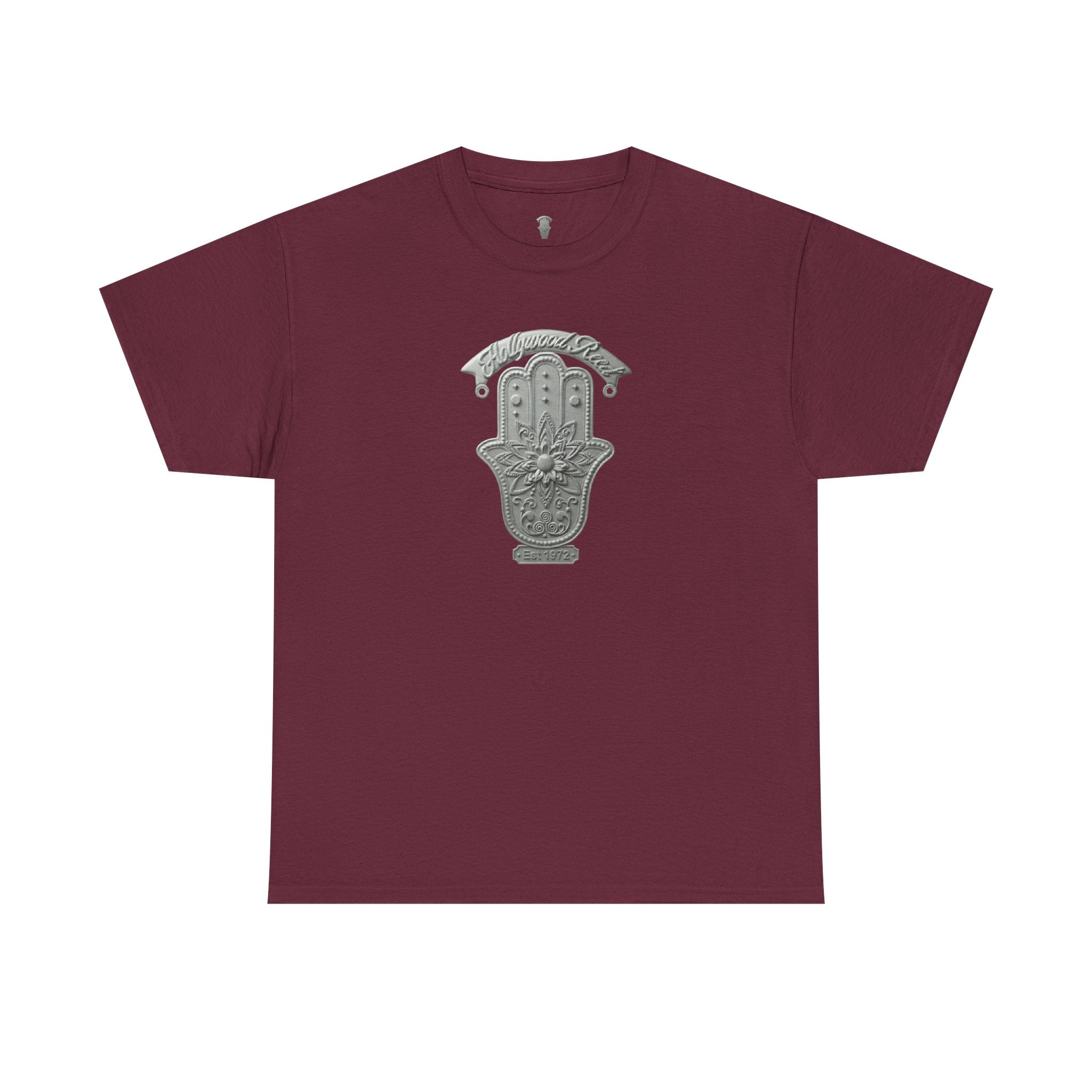 The Hollywood Reed Logo Hamsa Hand Tee — Protective Amulet Graphic T‑Shirt