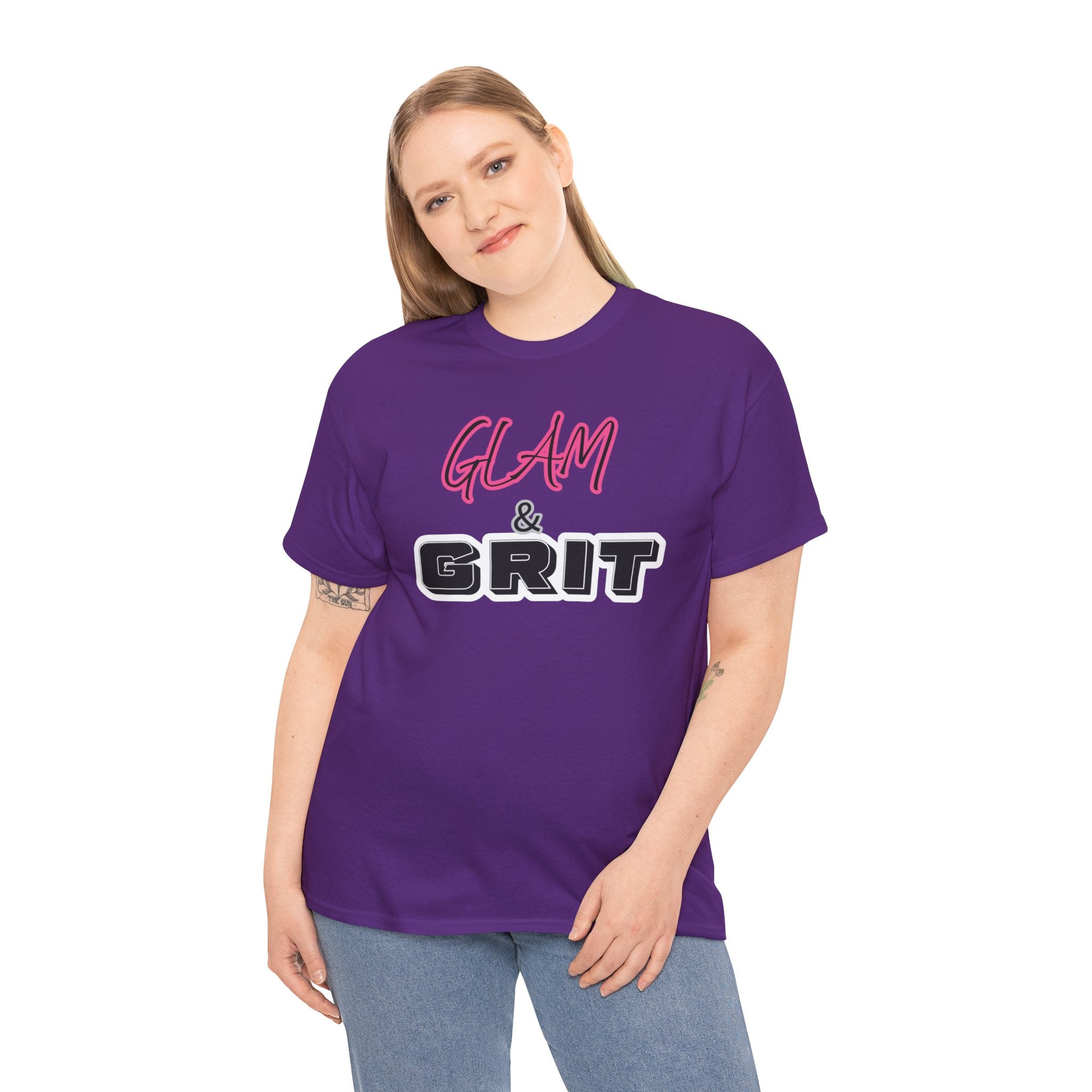 Glam & Grit Tee — Feminine Bold Graphic Shirt
