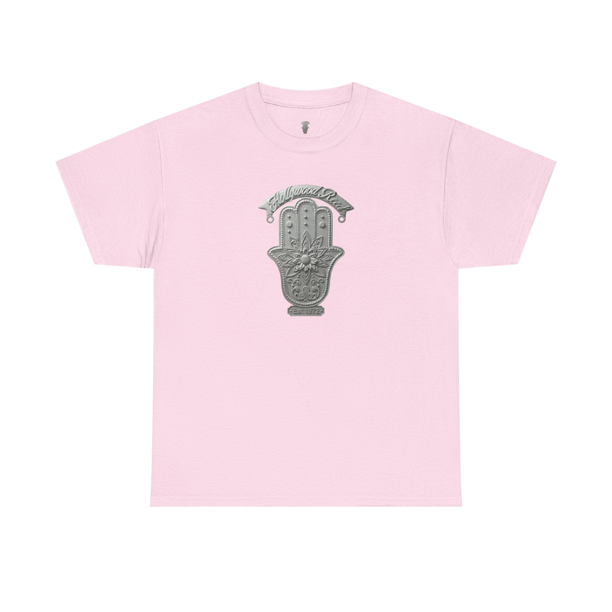 The Hollywood Reed Logo Hamsa Hand Tee — Protective Amulet Graphic T‑Shirt