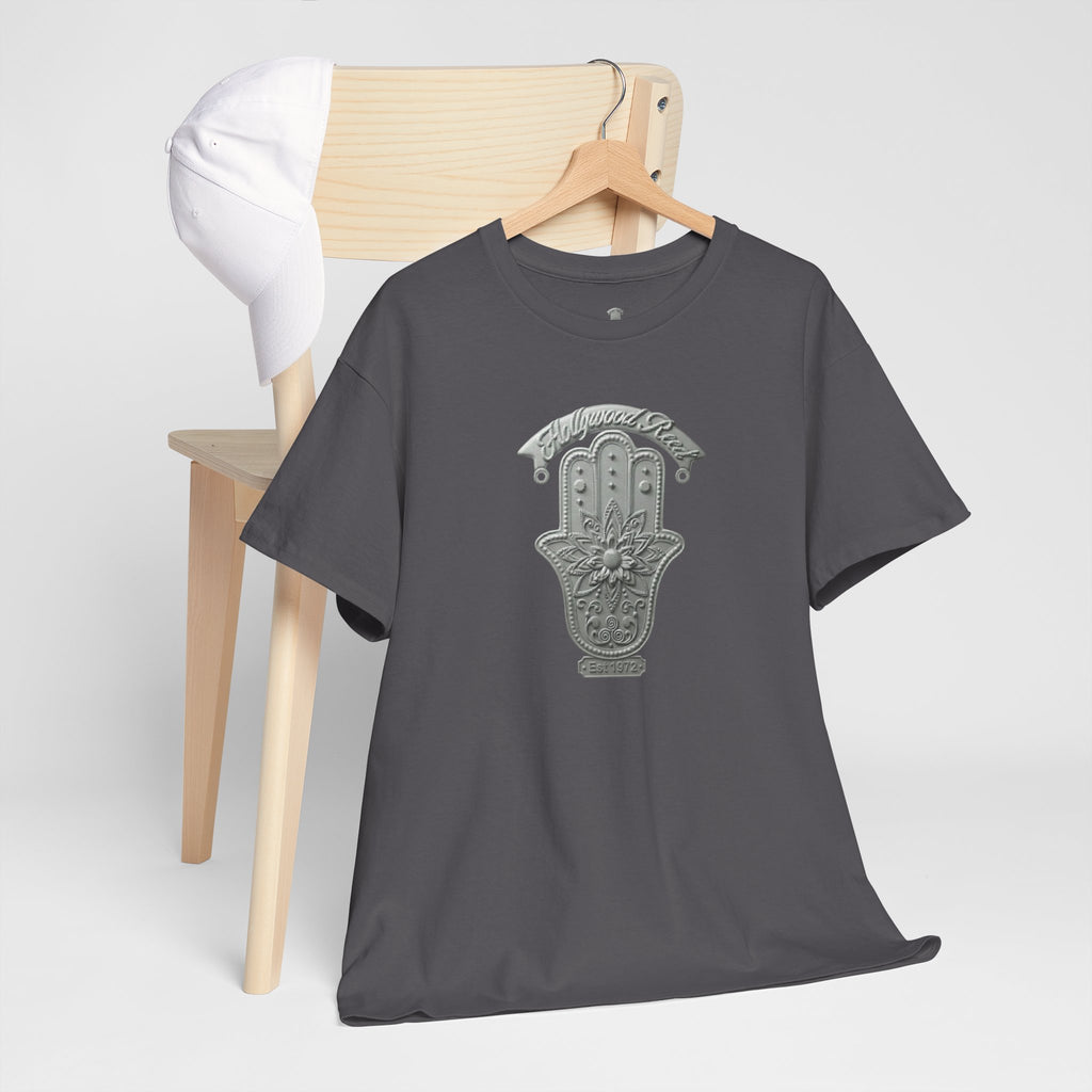 The Hollywood Reed Logo Hamsa Hand Tee — Protective Amulet Graphic T‑Shirt