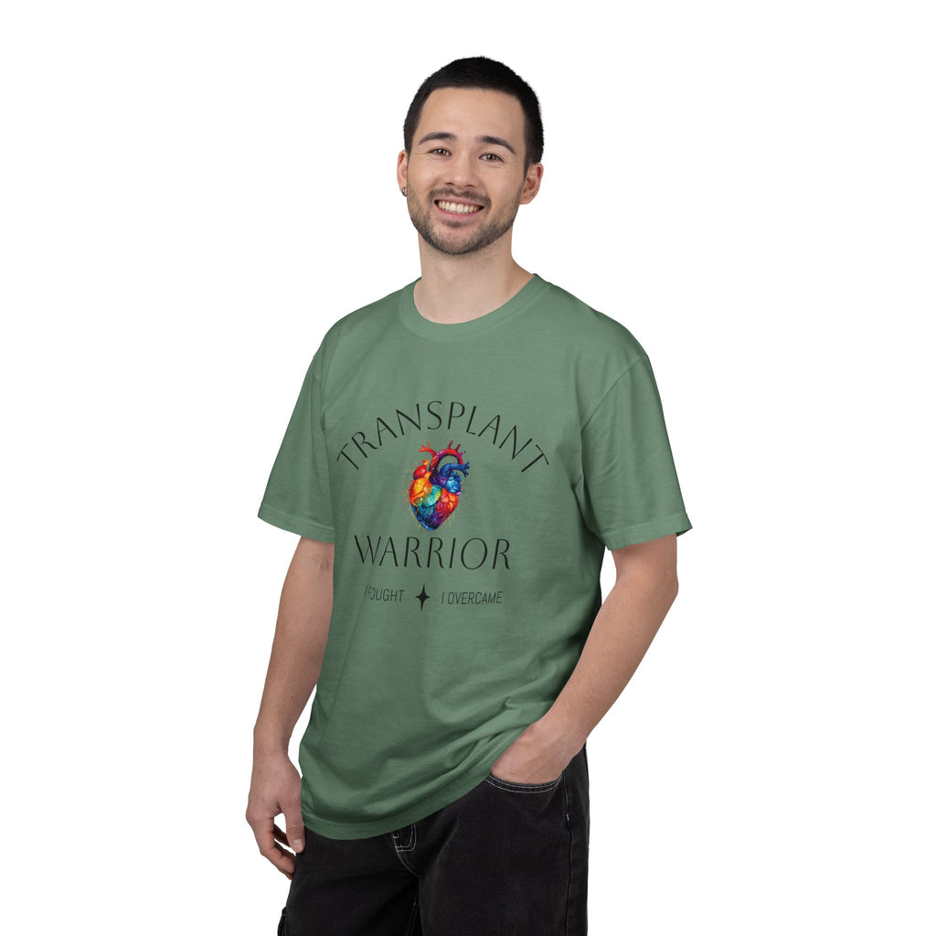 Transplant Warrior T-Shirt — I Fought, I Overcame Medical Survivor Tee