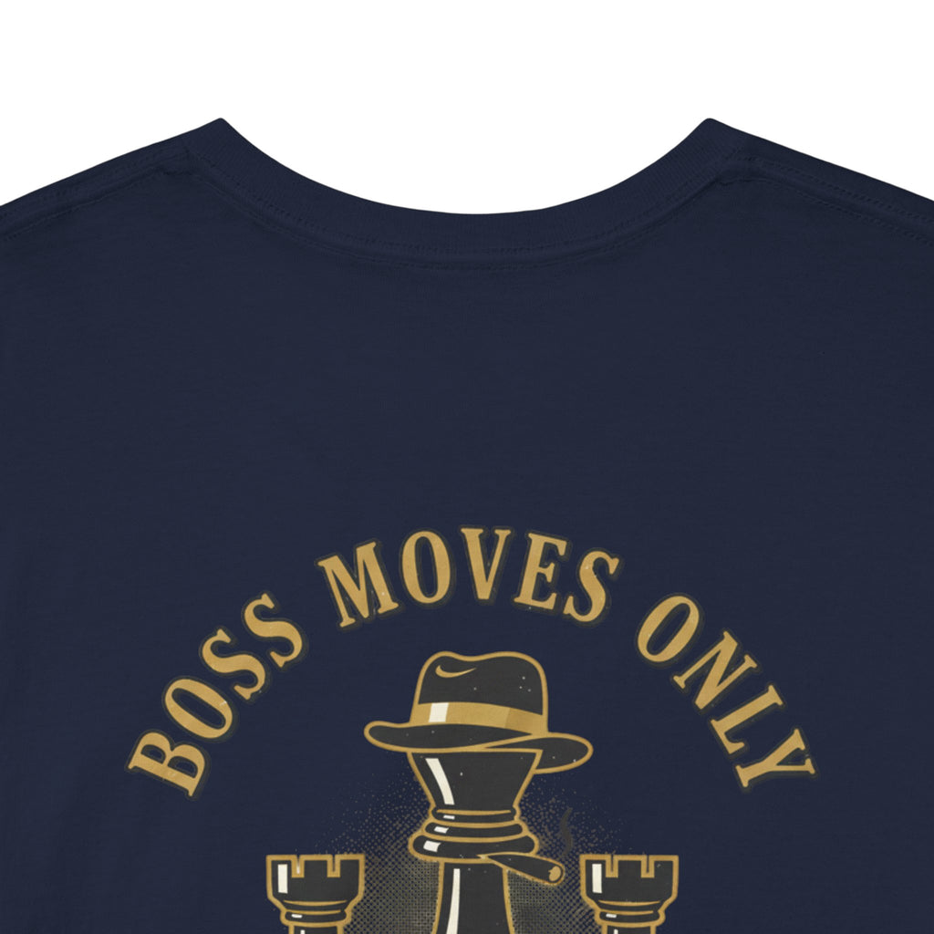 Boss Moves Only Tee — 'Boss Moves Only' Graphic Short-Sleeve T-Shirt for Players & Fans