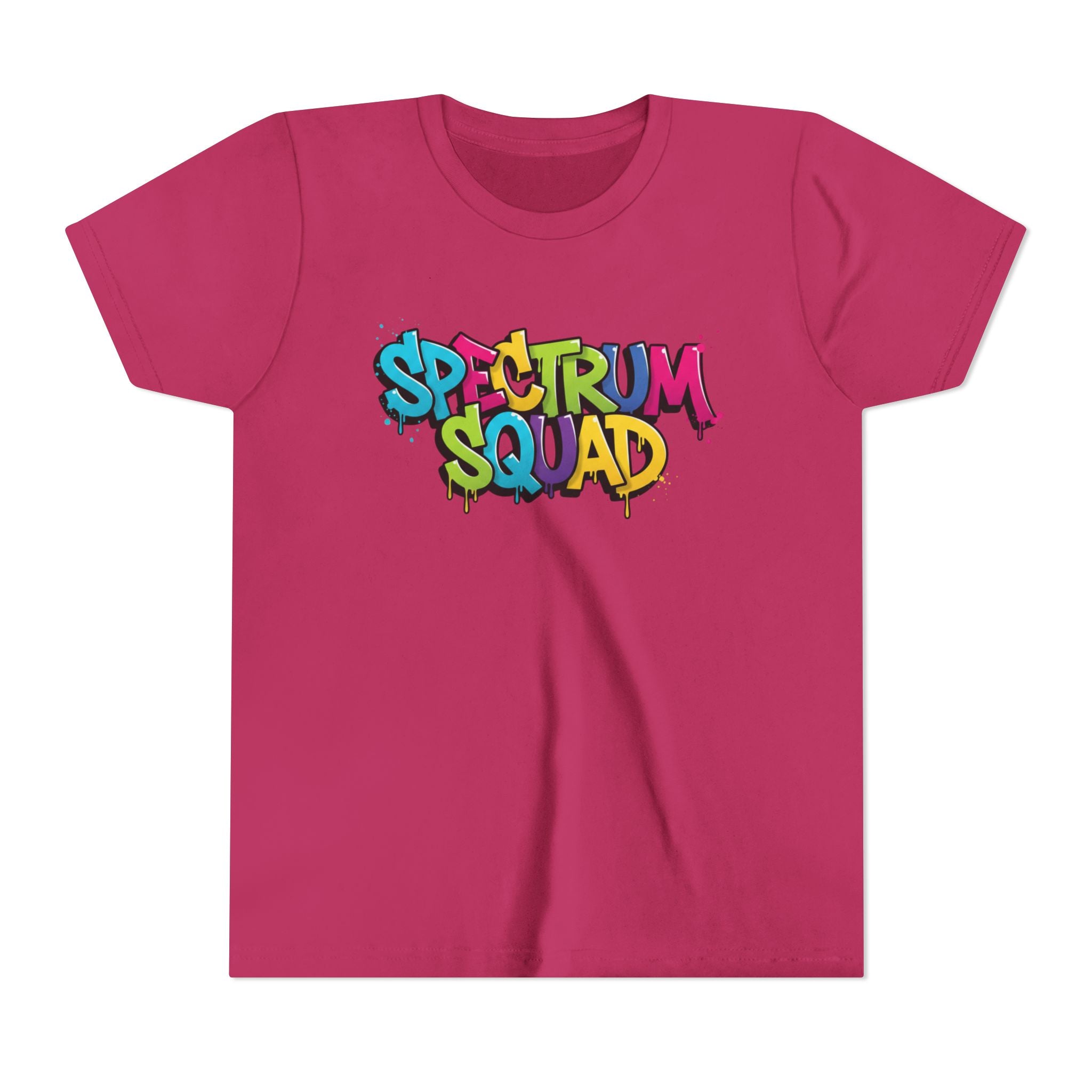Youth Tee - "Spectrum Squad" Colorful Graffiti Kids T-Shirt