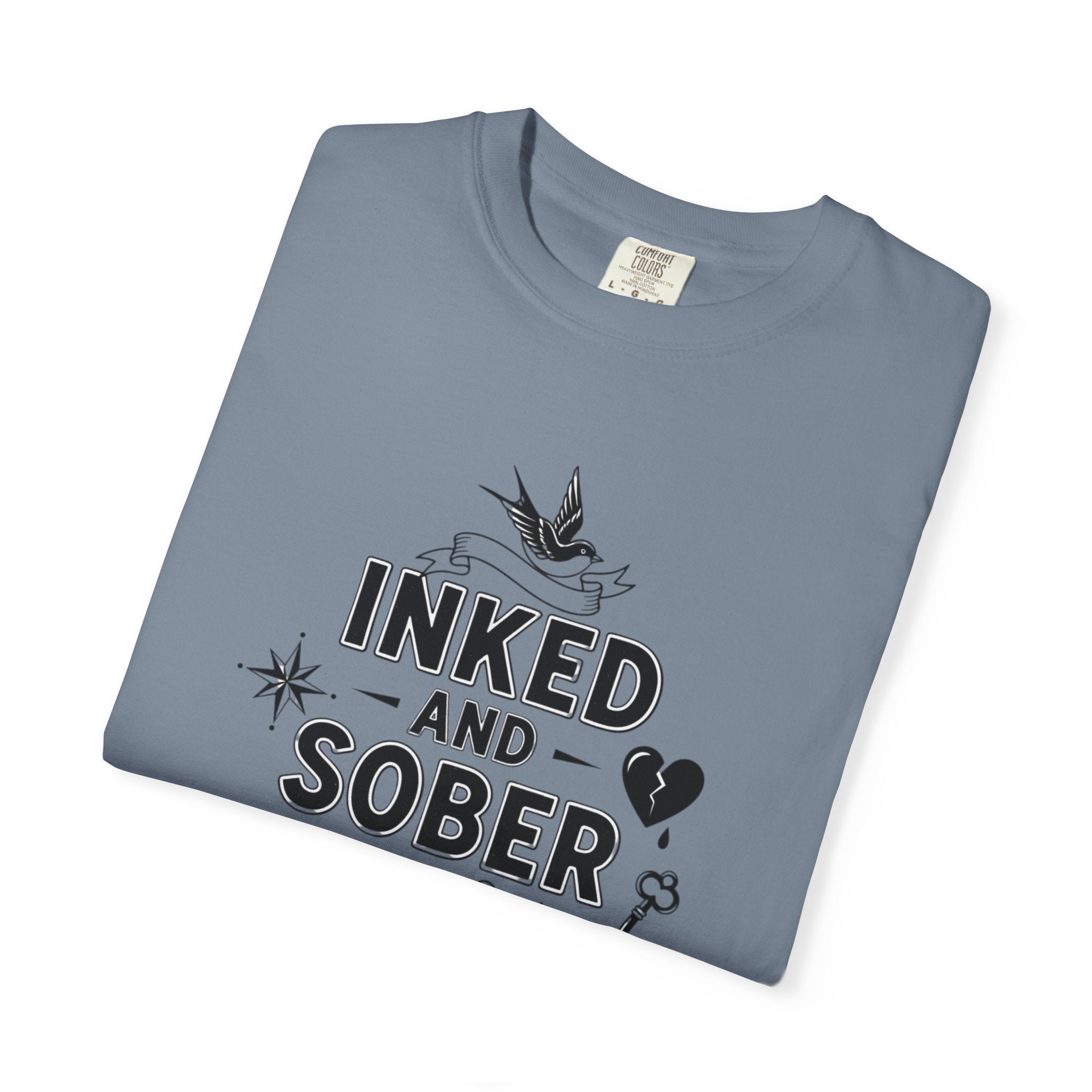 Inked and Sober T-Shirt — Tattoo Recovery Tee for Sobriety Support