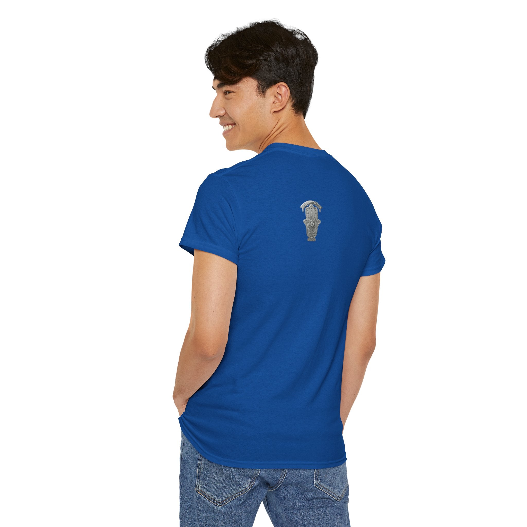The Hollywood Reed Logo Hamsa Hand Tee — Protective Amulet Graphic T‑Shirt