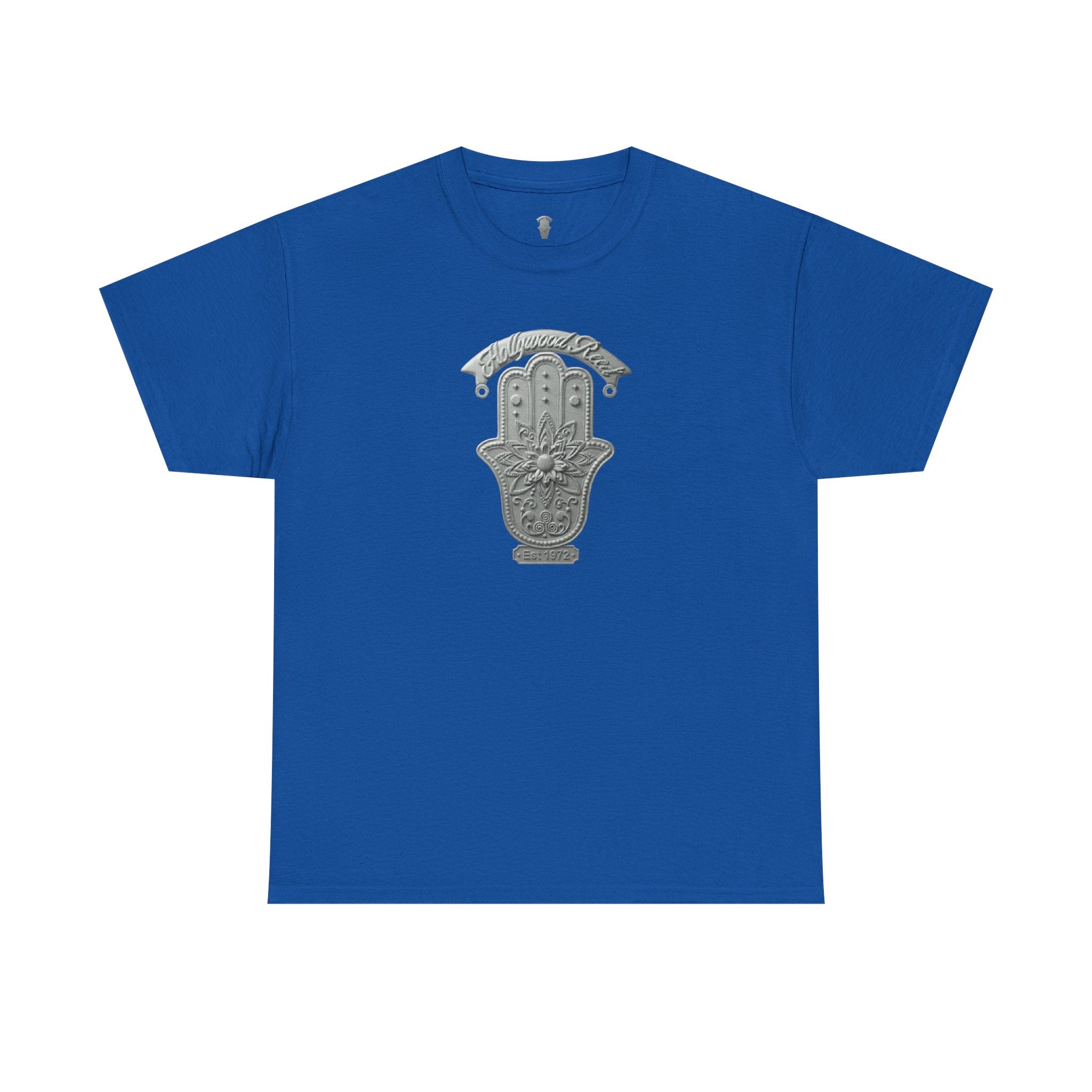 The Hollywood Reed Logo Hamsa Hand Tee — Protective Amulet Graphic T‑Shirt