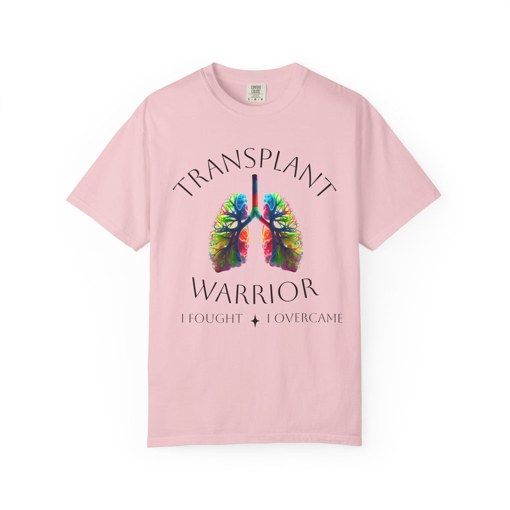 Transplant Warrior T-Shirt — Colorful Lungs Organ Donation Awareness Tee