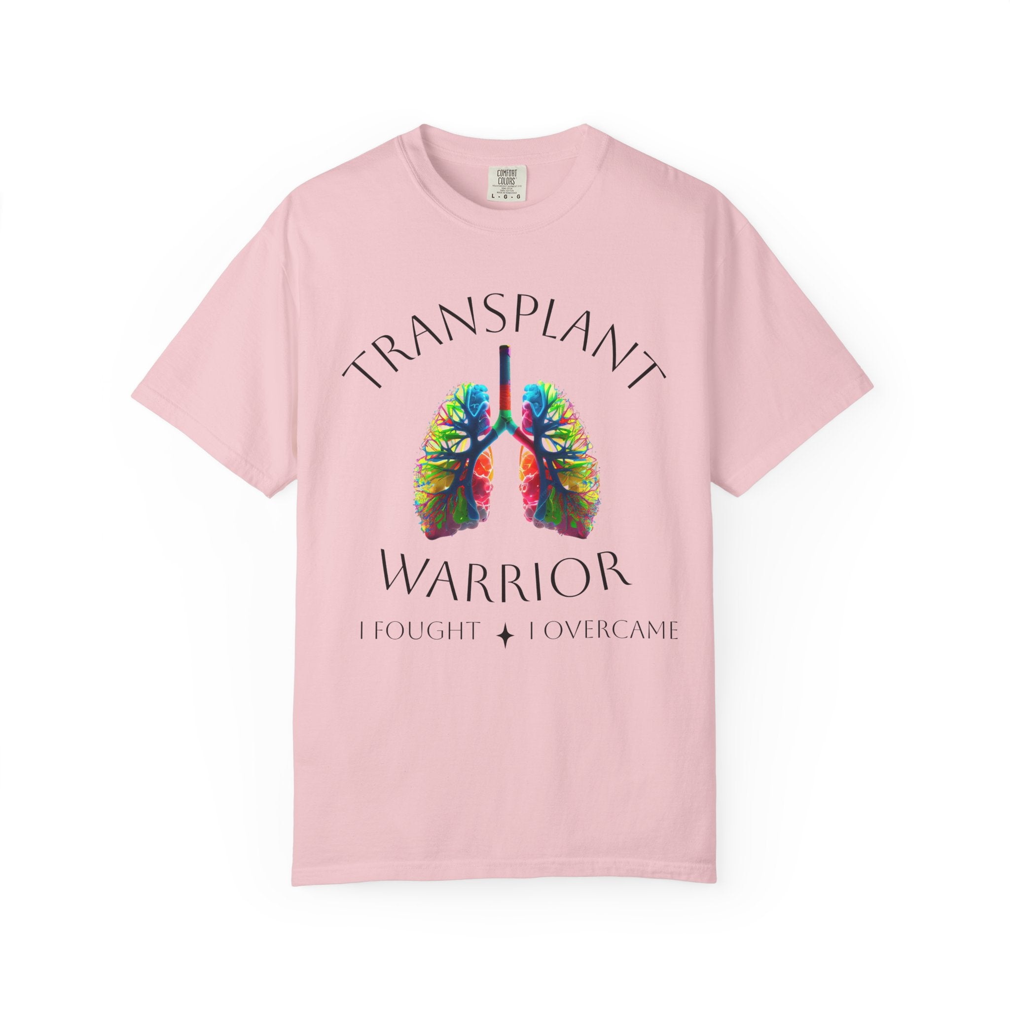 Transplant Warrior T-Shirt — Colorful Lungs Organ Donation Awareness Tee