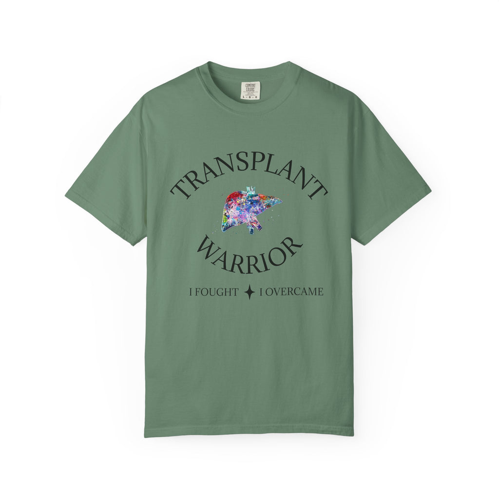 Liver Transplant Warrior T-Shirt — I Fought & I Overcame Liver Transplant Survivor Tee