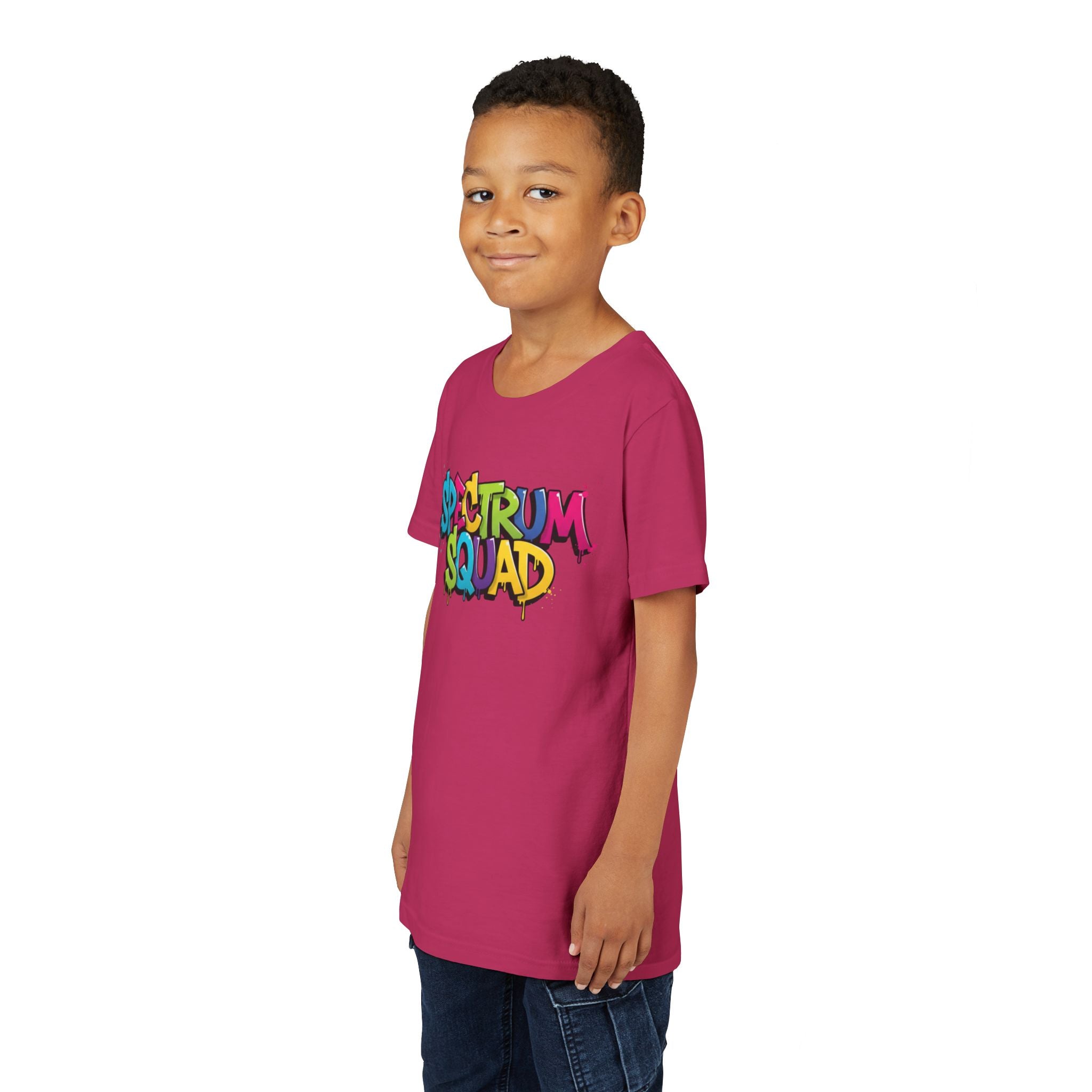 Youth Tee - "Spectrum Squad" Colorful Graffiti Kids T-Shirt