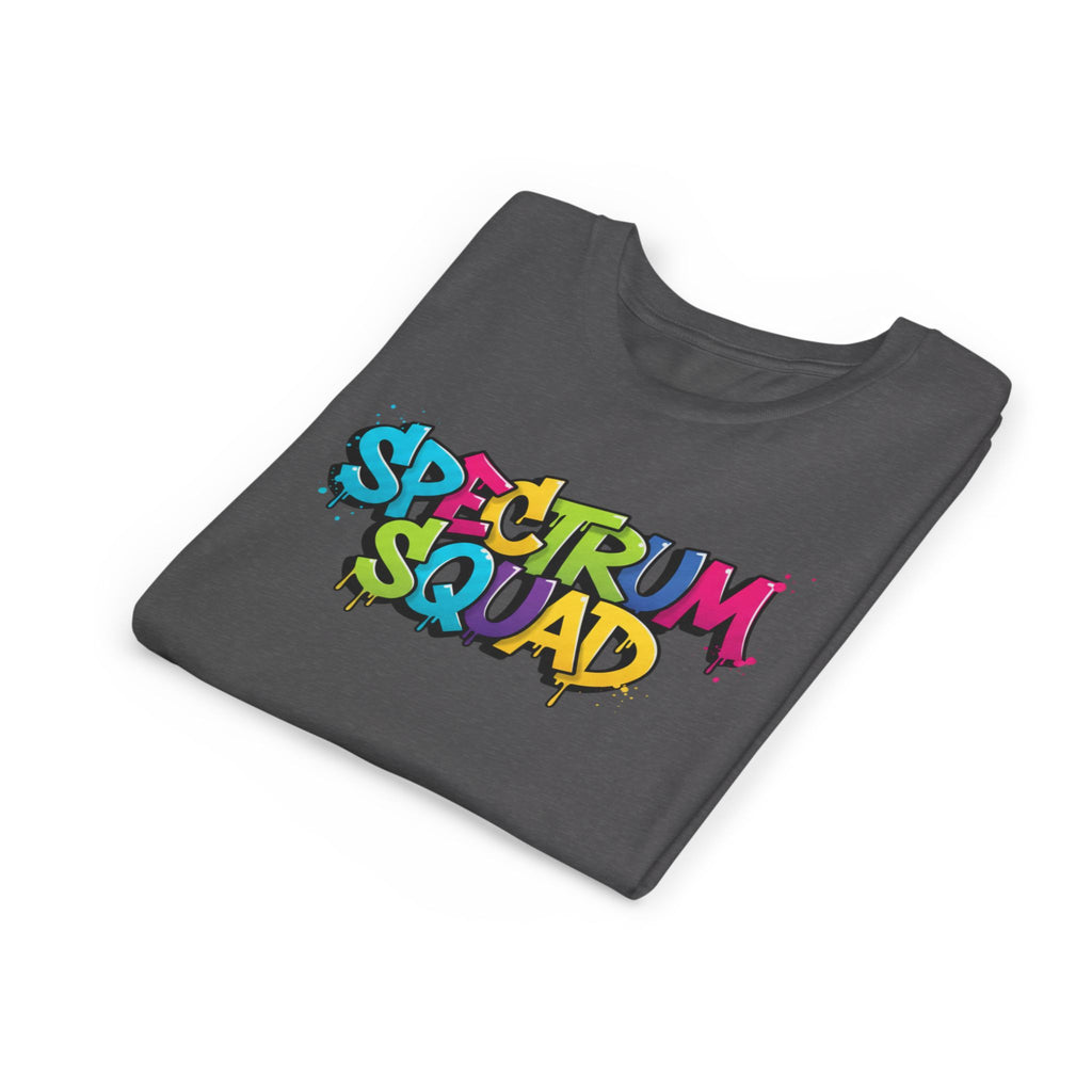 Youth Tee - "Spectrum Squad" Colorful Graffiti Kids T-Shirt