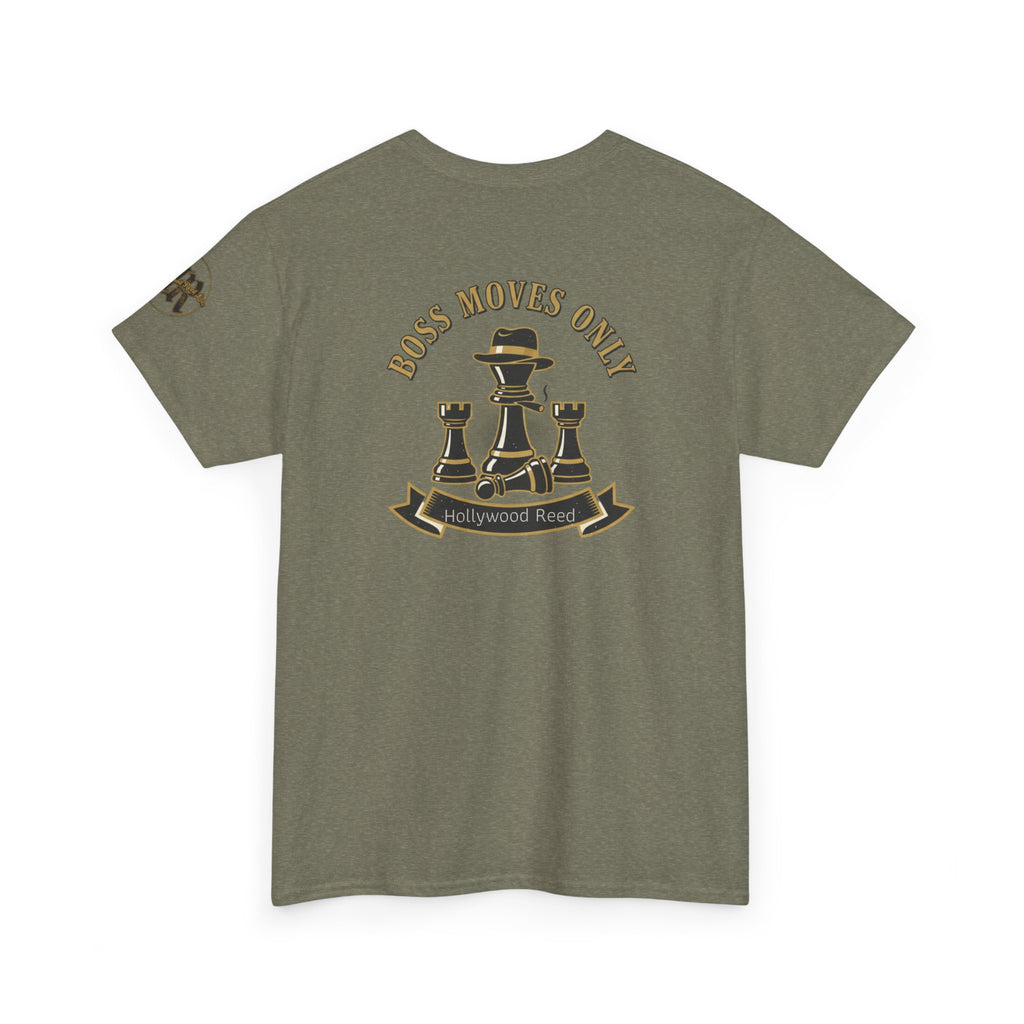 Boss Moves Only Tee — 'Boss Moves Only' Graphic Short-Sleeve T-Shirt for Players & Fans