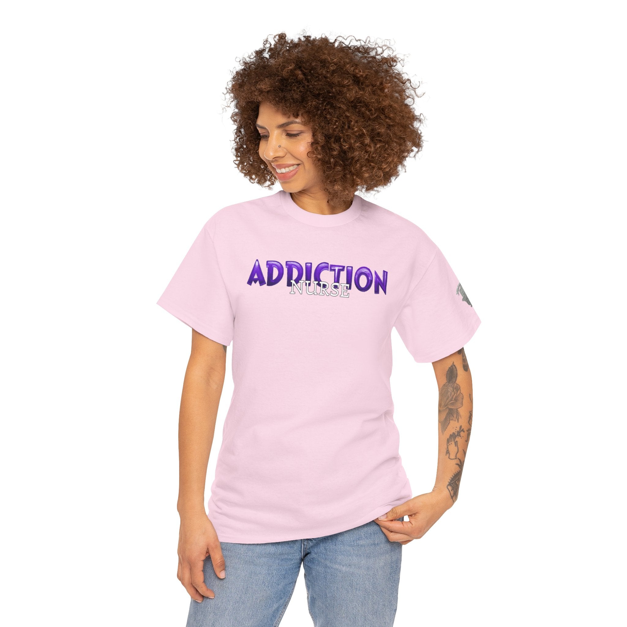 Addiction Nurse Tee  “Progress Not Perfection” Recovery Shirt