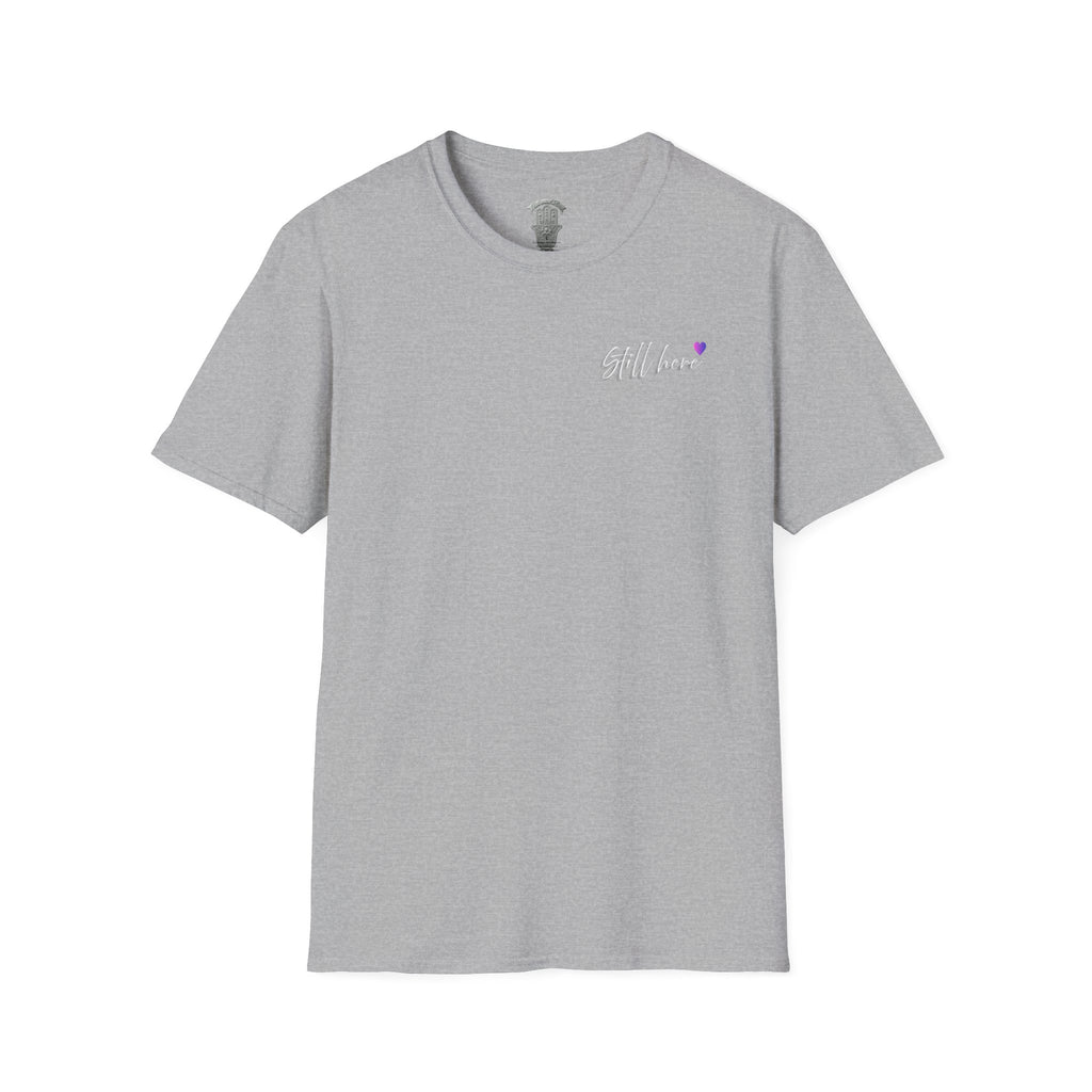 Still Here Tee - Inspiration Recovery T Shirt from Recovery Cartel