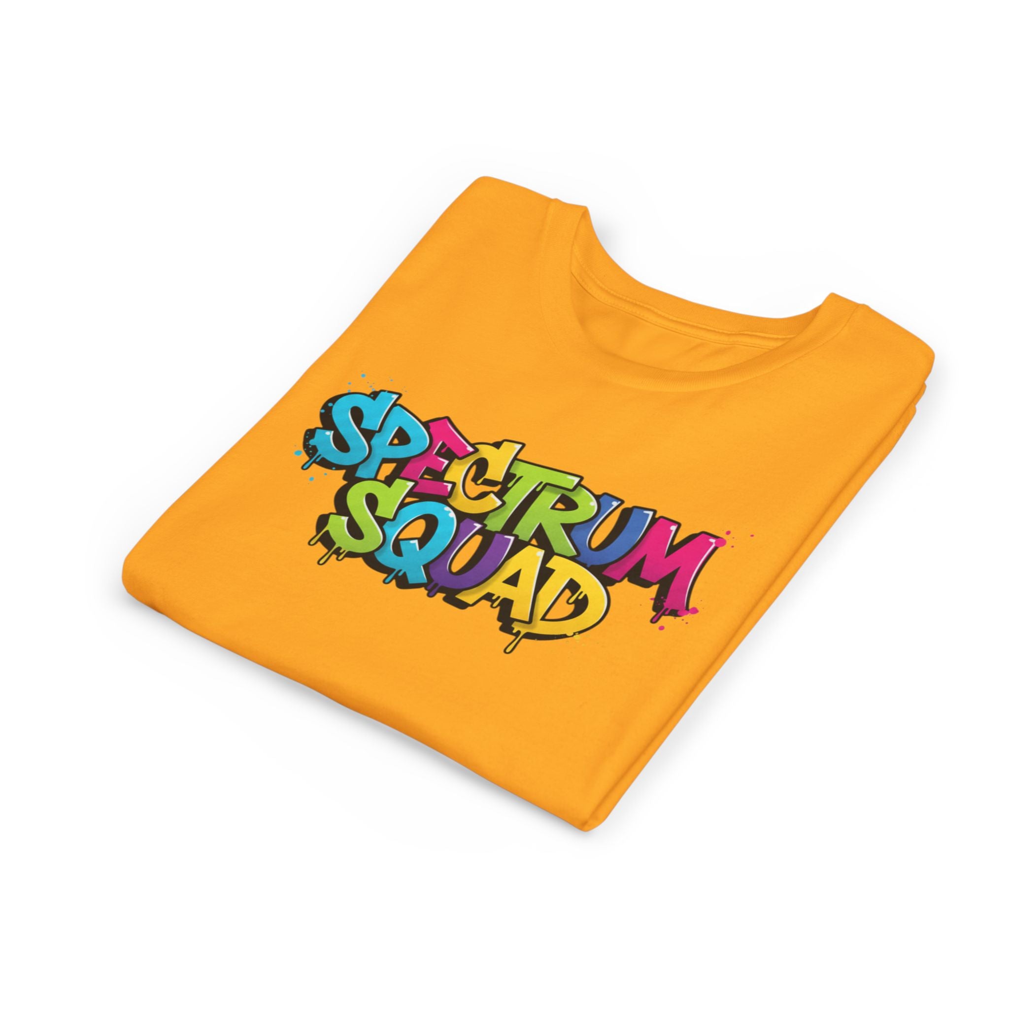 Youth Tee - "Spectrum Squad" Colorful Graffiti Kids T-Shirt