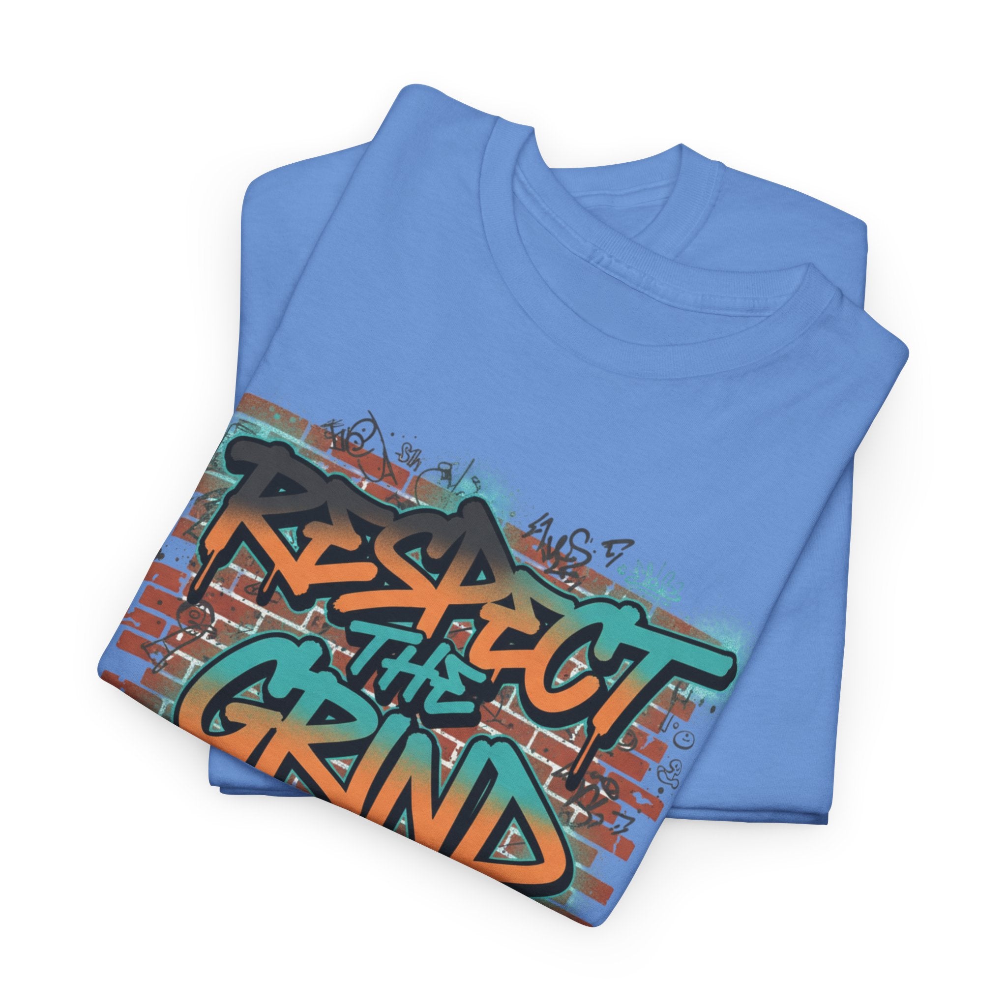 Respect the Grind Graffiti Tee — Urban Motivational Streetwear T‑Shirt
