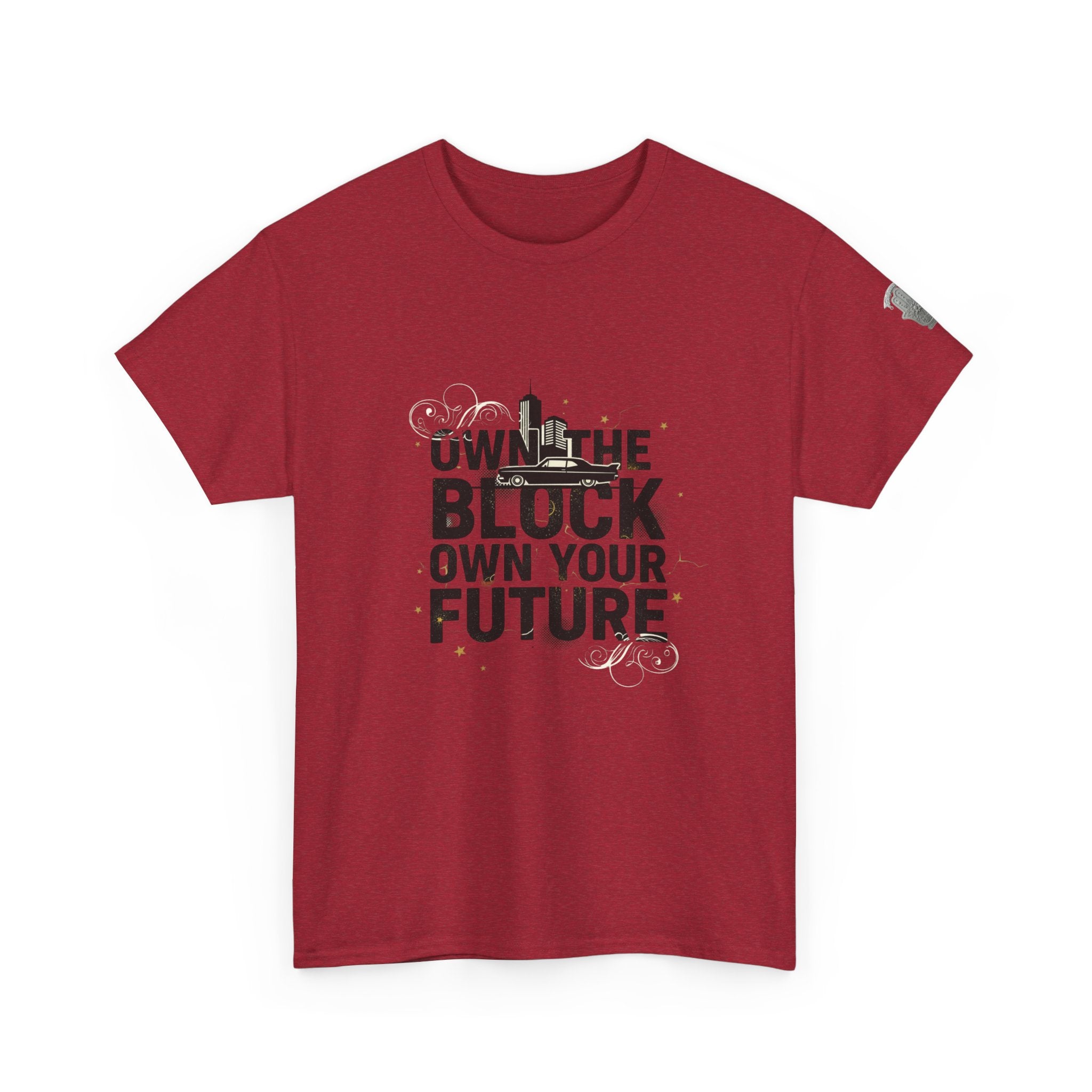Motivational Tee — “Own the Block, Own Your Future” Graphic T-Shirt