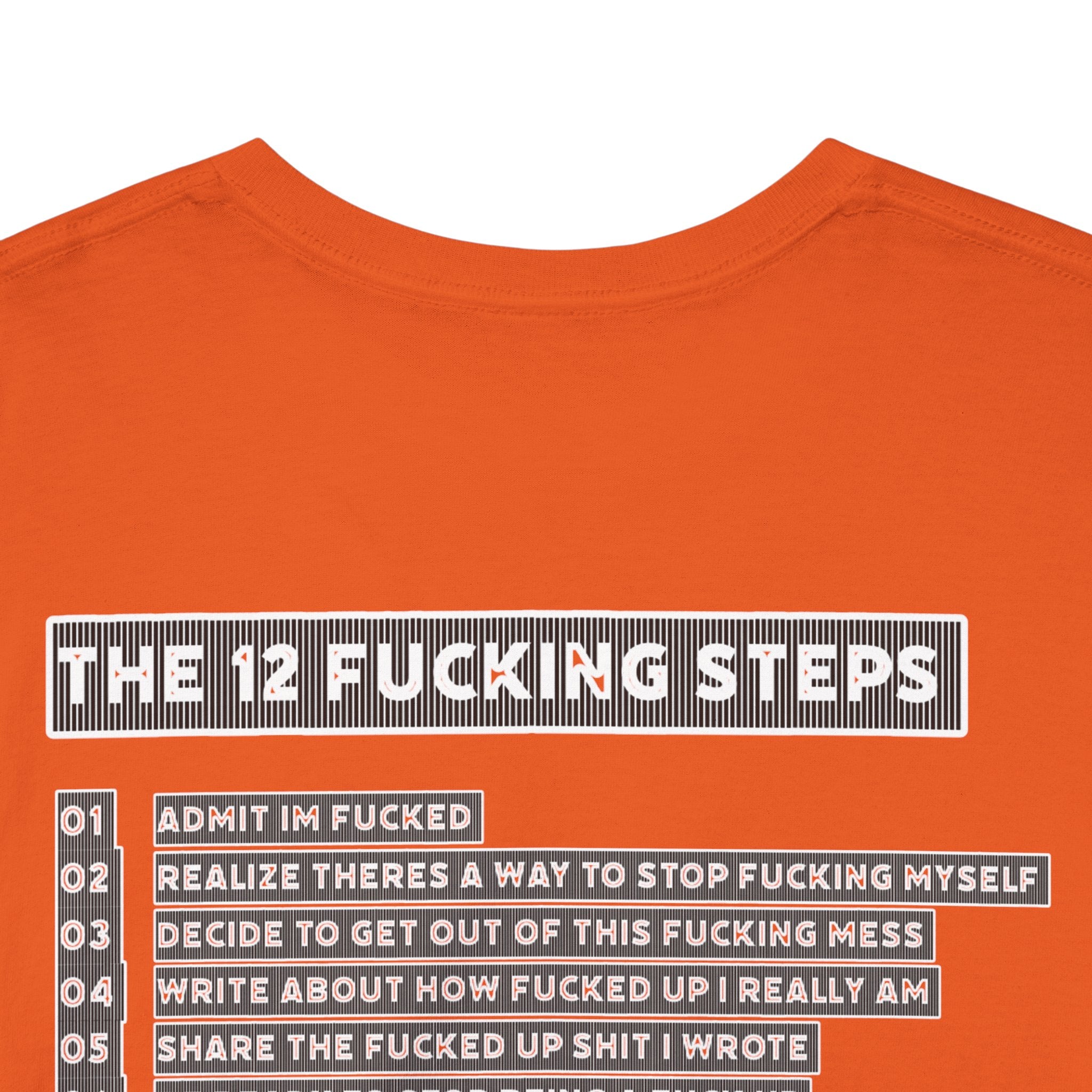 "Clean AF" 12 Steps Recovery Tee (The 12 Fucking Steps)