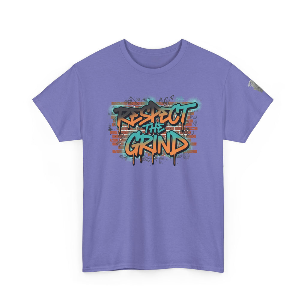 Respect the Grind Graffiti Tee — Urban Motivational Streetwear T‑Shirt