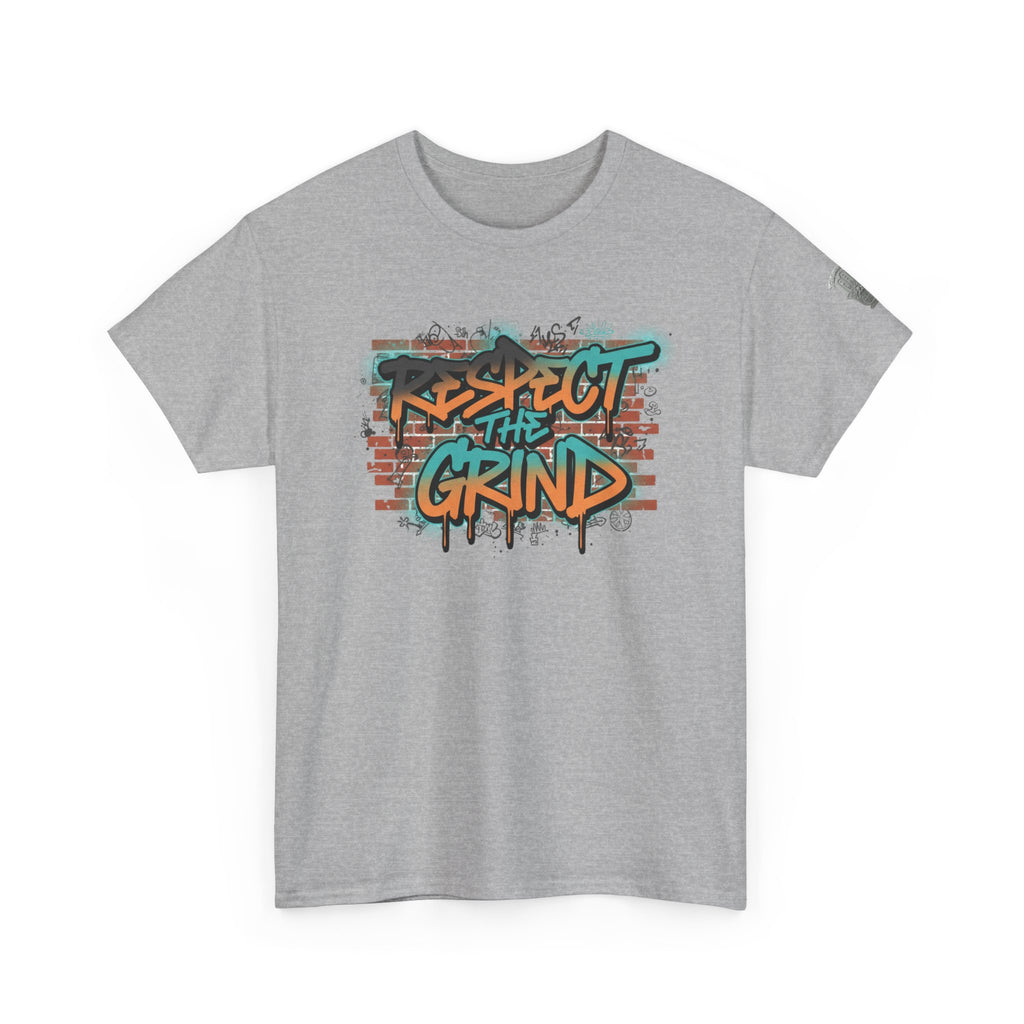 Respect the Grind Graffiti Tee — Urban Motivational Streetwear T‑Shirt