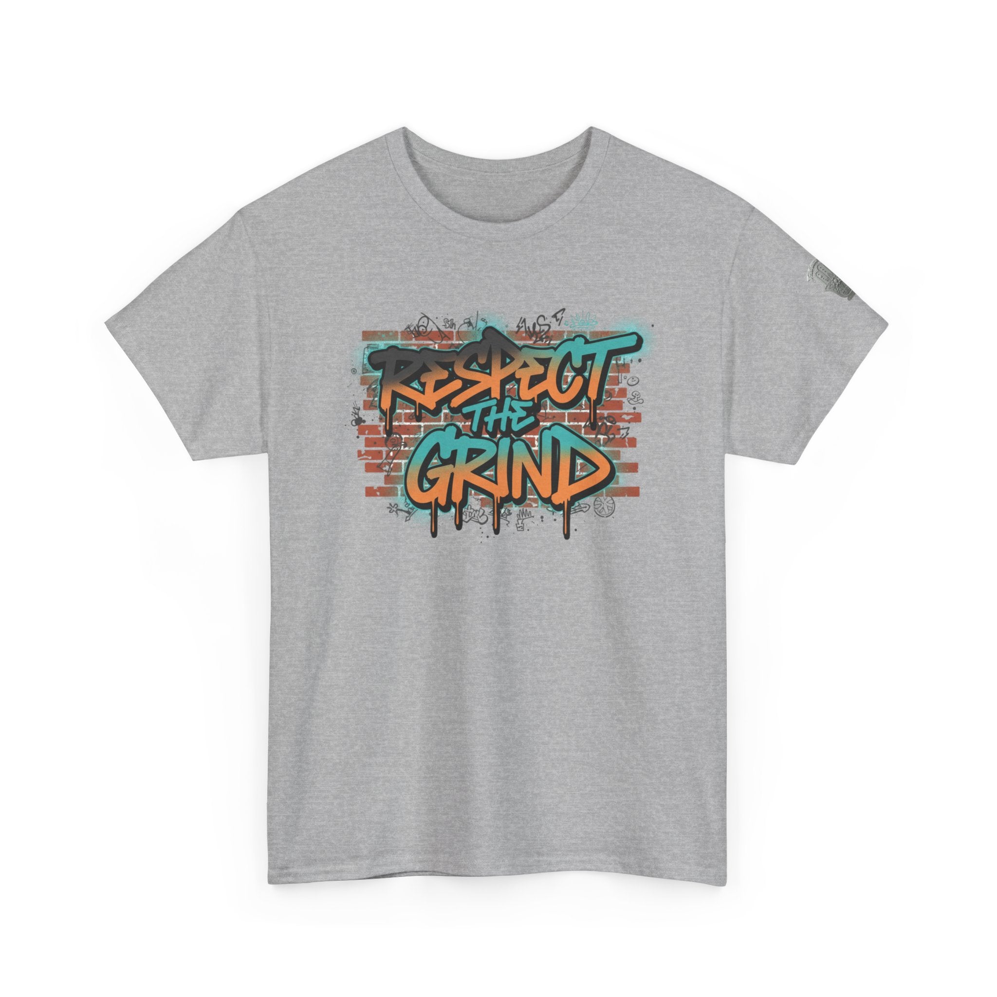 Respect the Grind Graffiti Tee — Urban Motivational Streetwear T‑Shirt