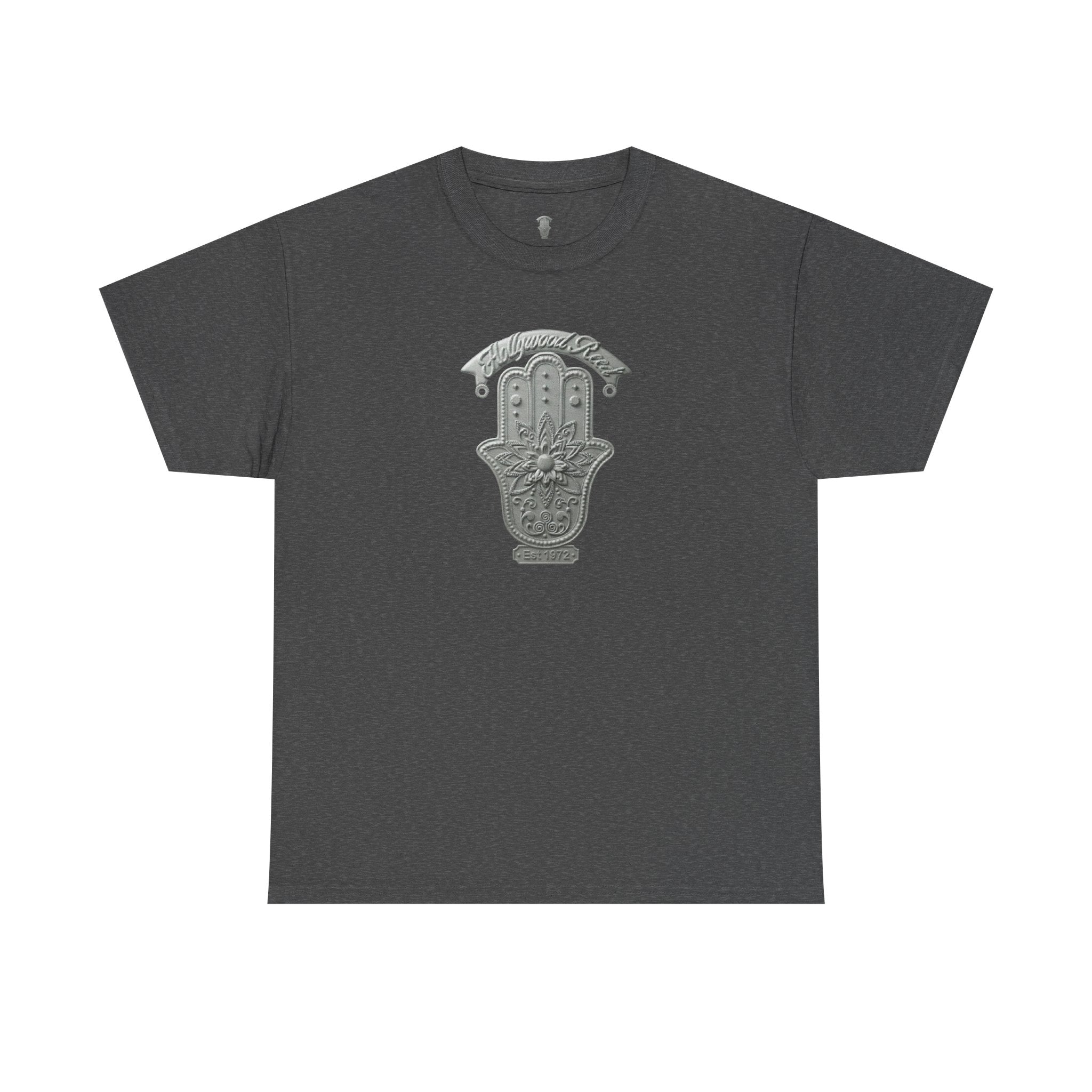 The Hollywood Reed Logo Hamsa Hand Tee — Protective Amulet Graphic T‑Shirt
