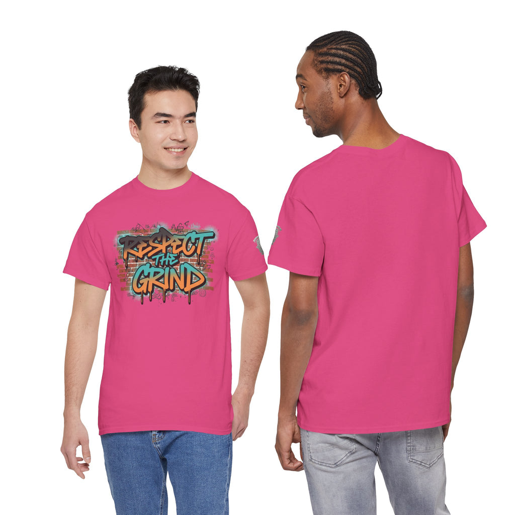 Respect the Grind Graffiti Tee — Urban Motivational Streetwear T‑Shirt