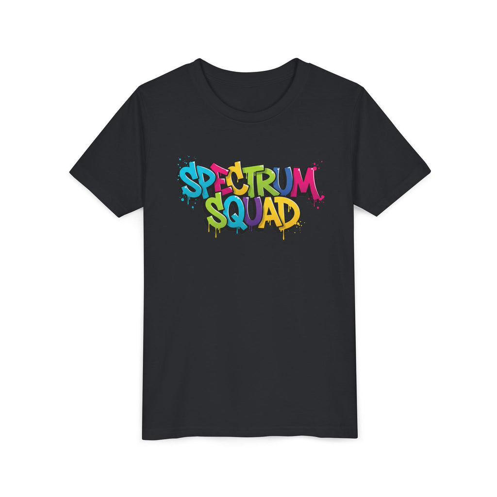Youth Tee - "Spectrum Squad" Colorful Graffiti Kids T-Shirt