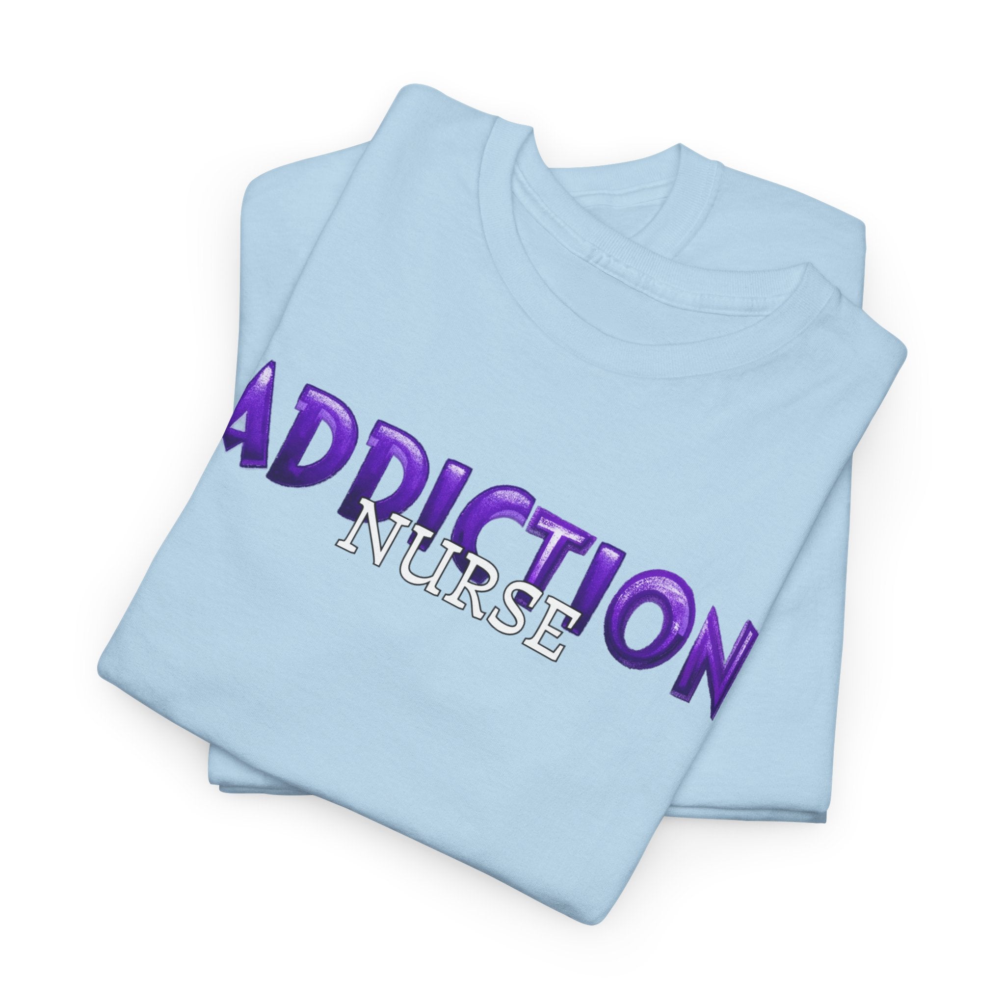 Addiction Nurse Tee  “Progress Not Perfection” Recovery Shirt