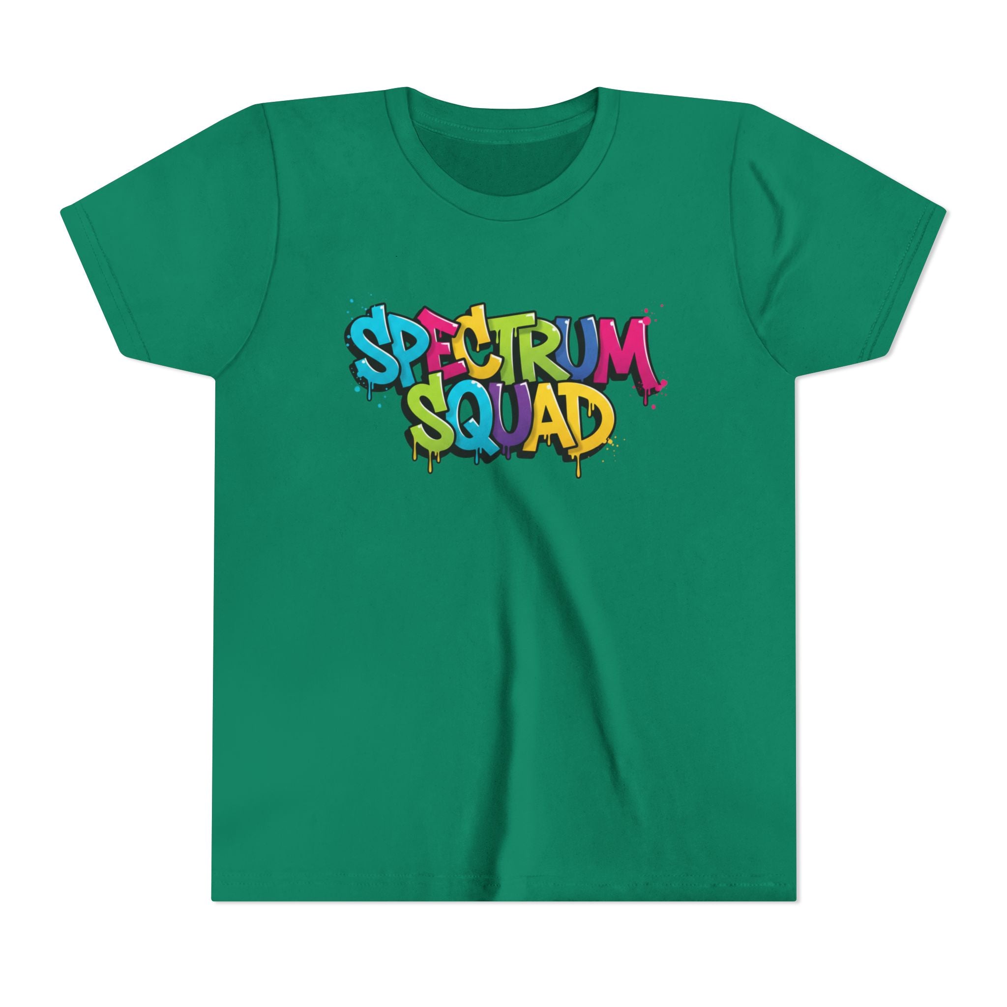 Youth Tee - "Spectrum Squad" Colorful Graffiti Kids T-Shirt
