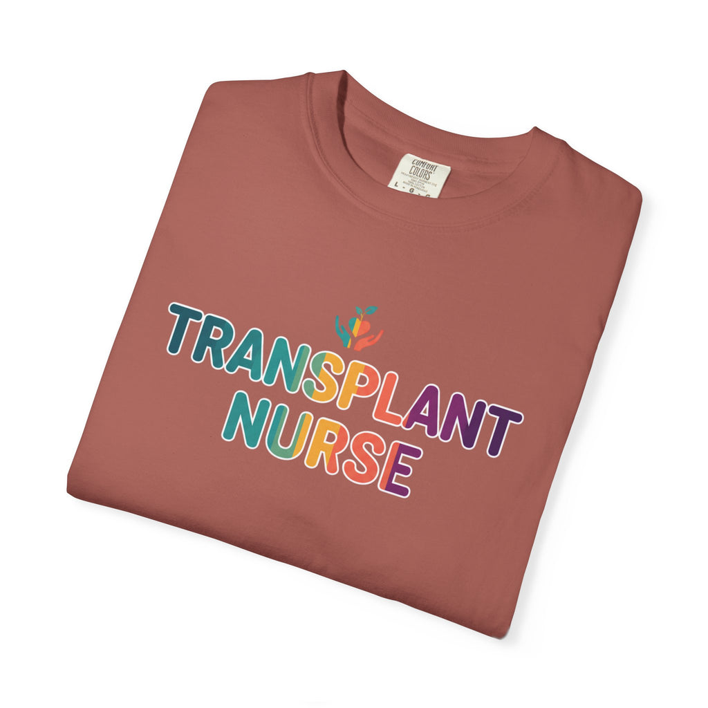 Transplant Nurse T-Shirt — Colorful Healthcare Pride Tee