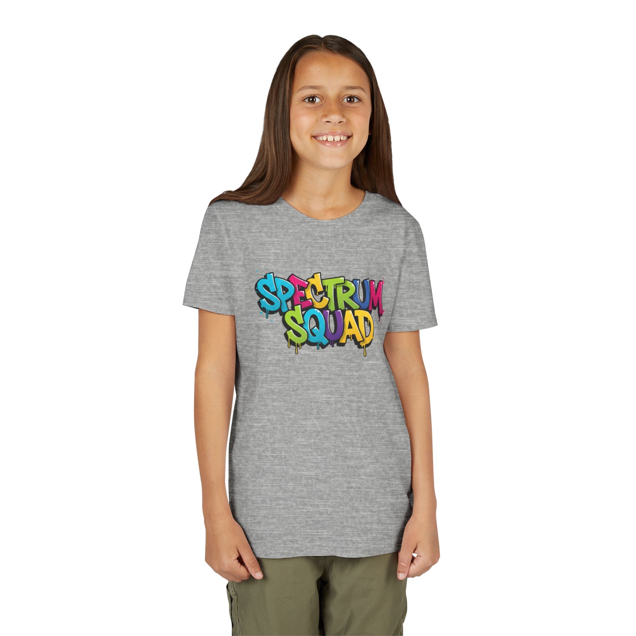 Youth Tee - "Spectrum Squad" Colorful Graffiti Kids T-Shirt
