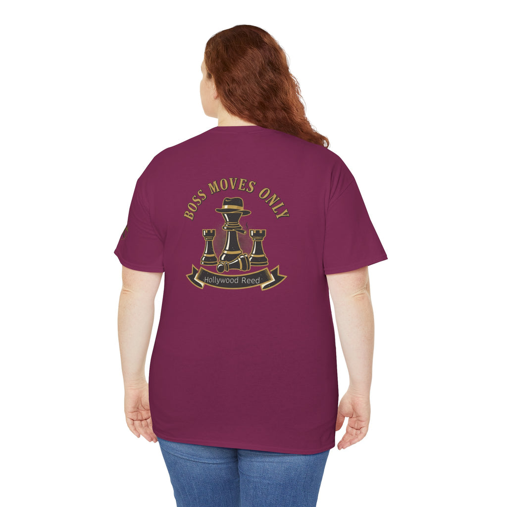 Boss Moves Only Tee — 'Boss Moves Only' Graphic Short-Sleeve T-Shirt for Players & Fans