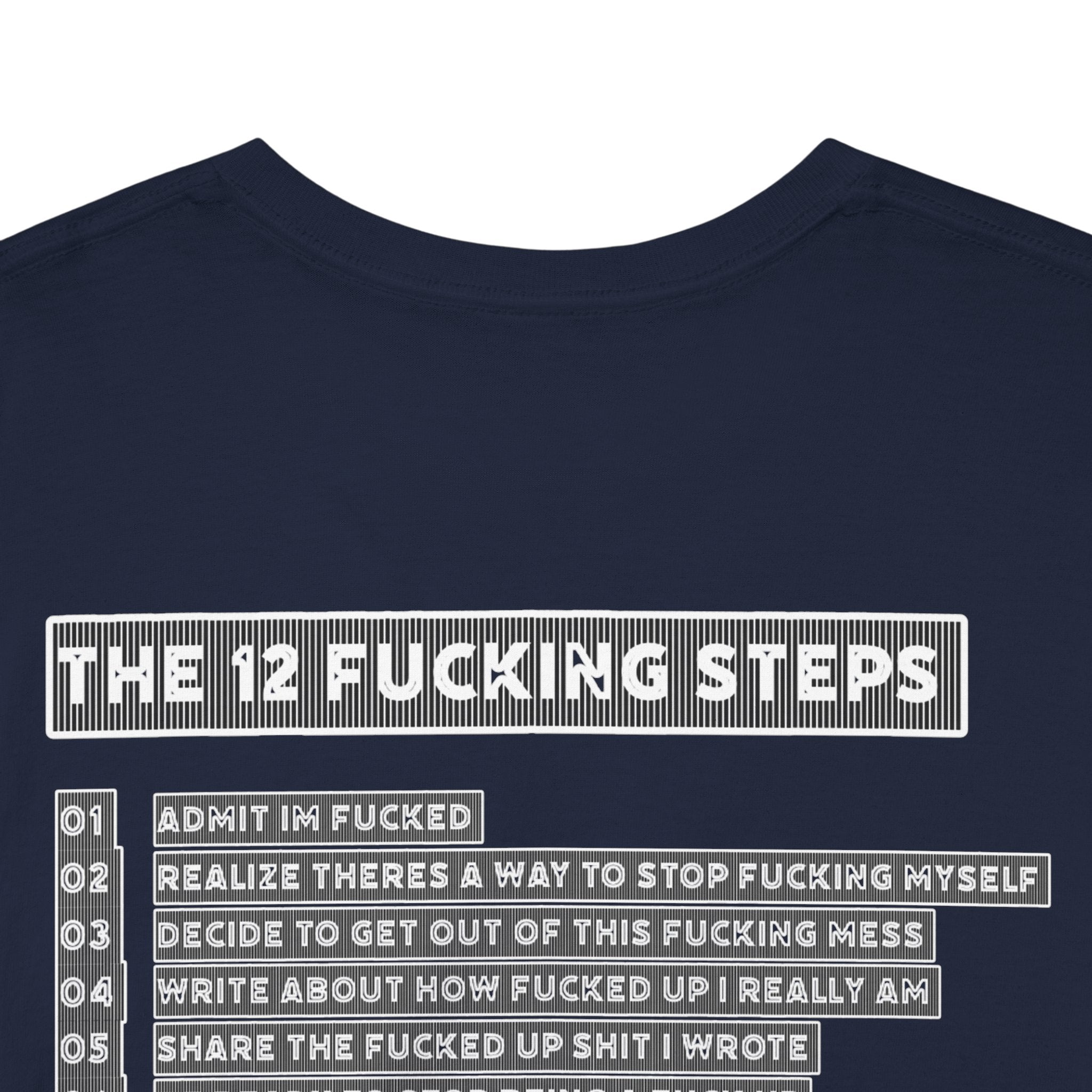 "Clean AF" 12 Steps Recovery Tee (The 12 Fucking Steps)