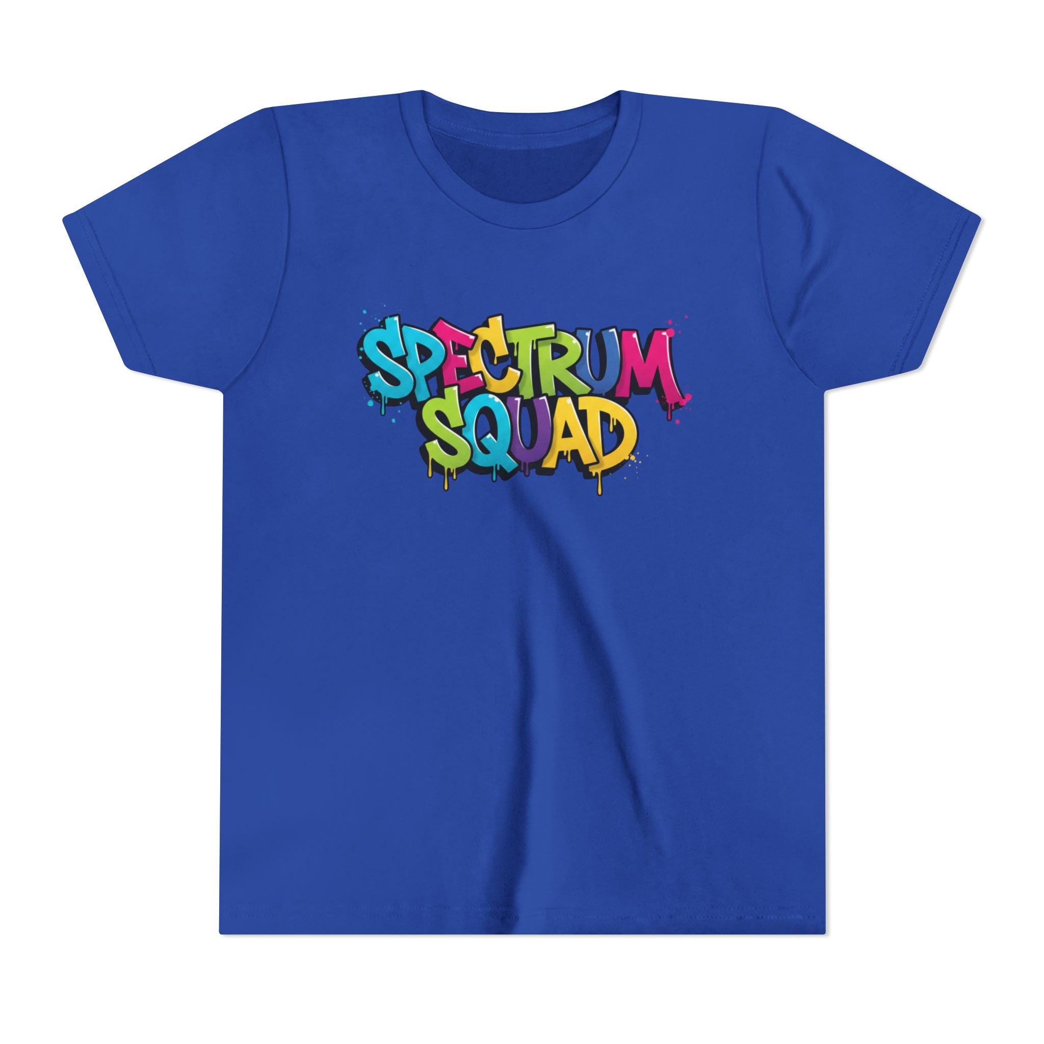 Youth Tee - "Spectrum Squad" Colorful Graffiti Kids T-Shirt