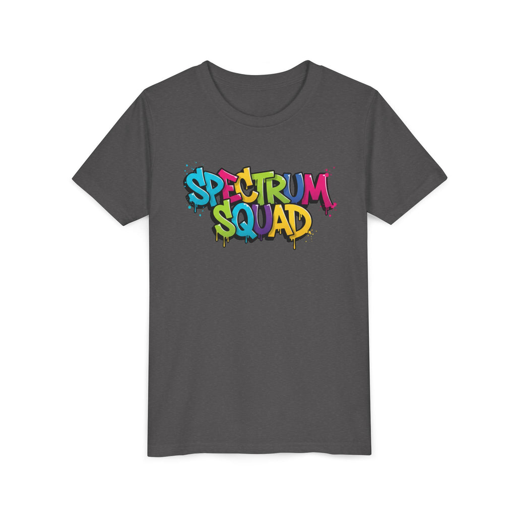 Youth Tee - "Spectrum Squad" Colorful Graffiti Kids T-Shirt