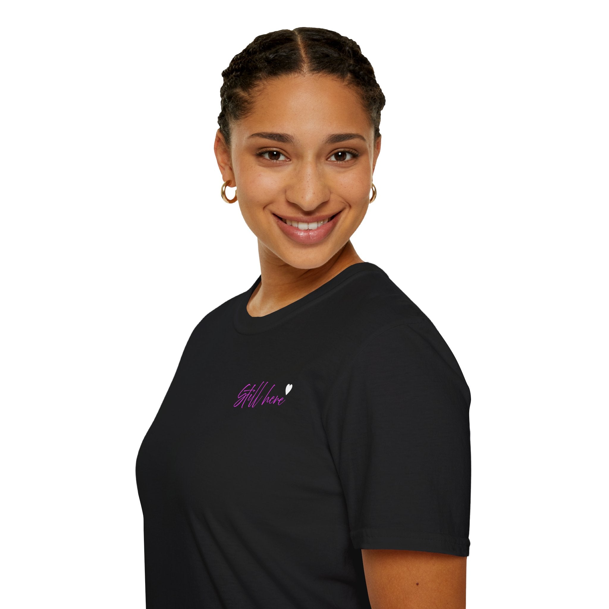 Still Here Tee - Inspiration Recovery T Shirt from Recovery Cartel