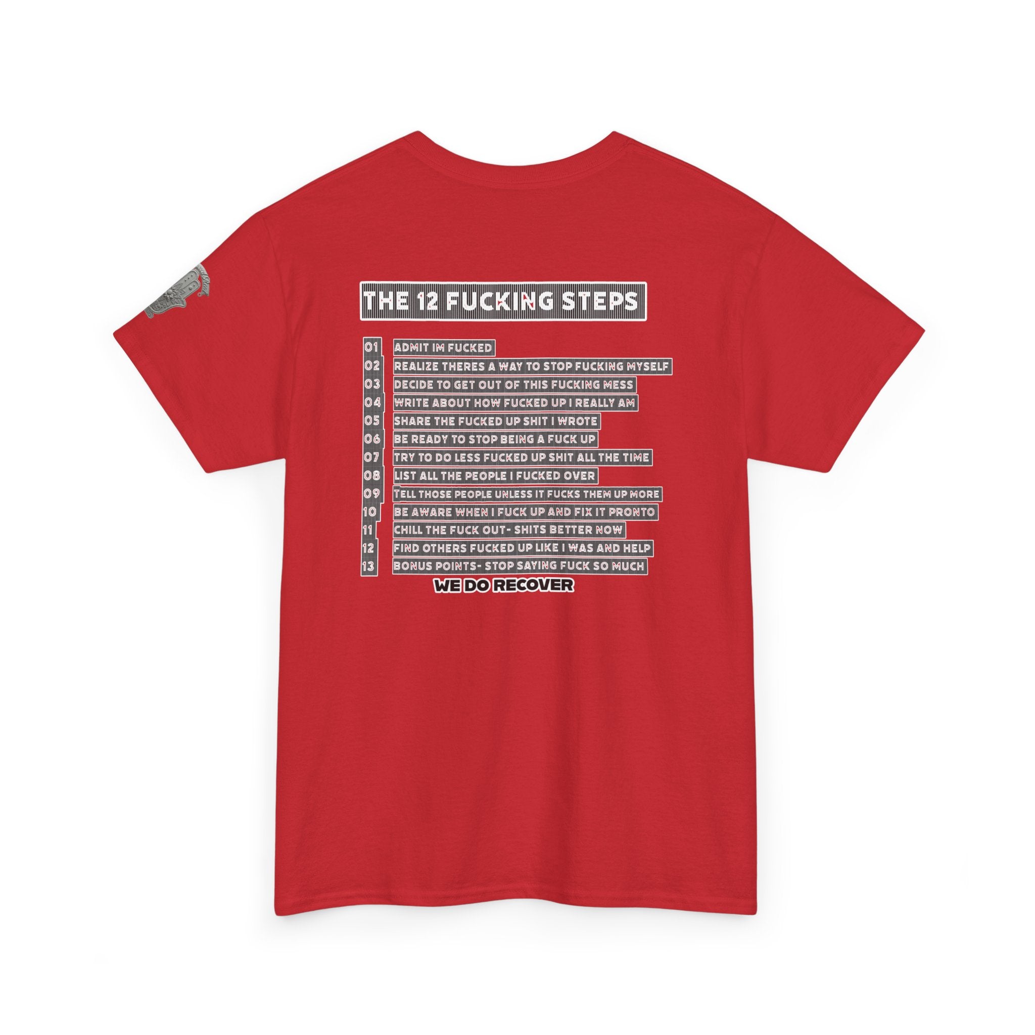 "Clean AF" 12 Steps Recovery Tee (The 12 Fucking Steps)