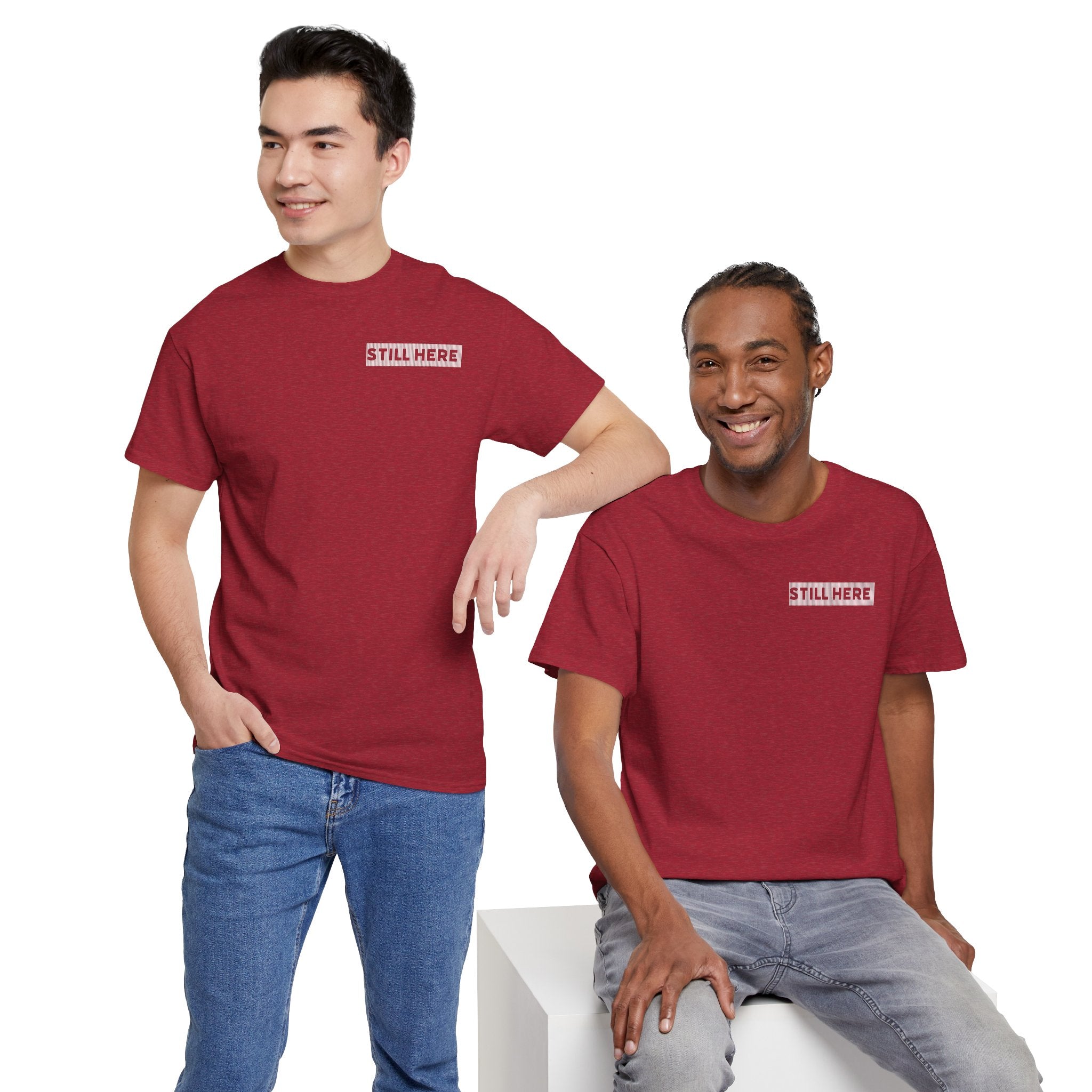Still Here Tee- Motivational Tshirt by Recovery Cartel