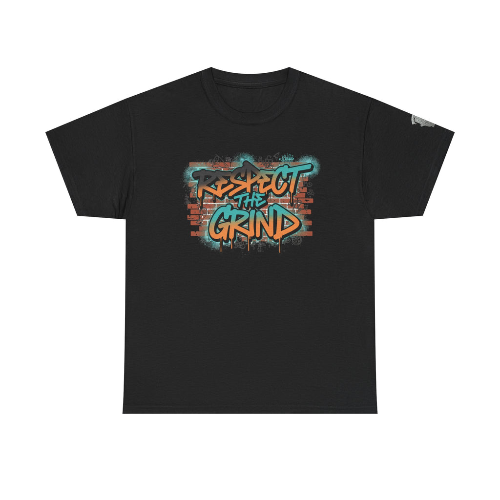 Respect the Grind Graffiti Tee — Urban Motivational Streetwear T‑Shirt