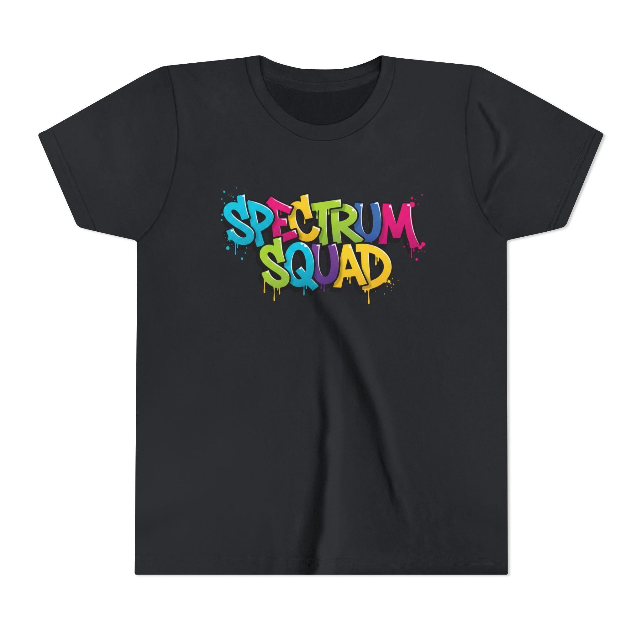 Youth Tee - "Spectrum Squad" Colorful Graffiti Kids T-Shirt