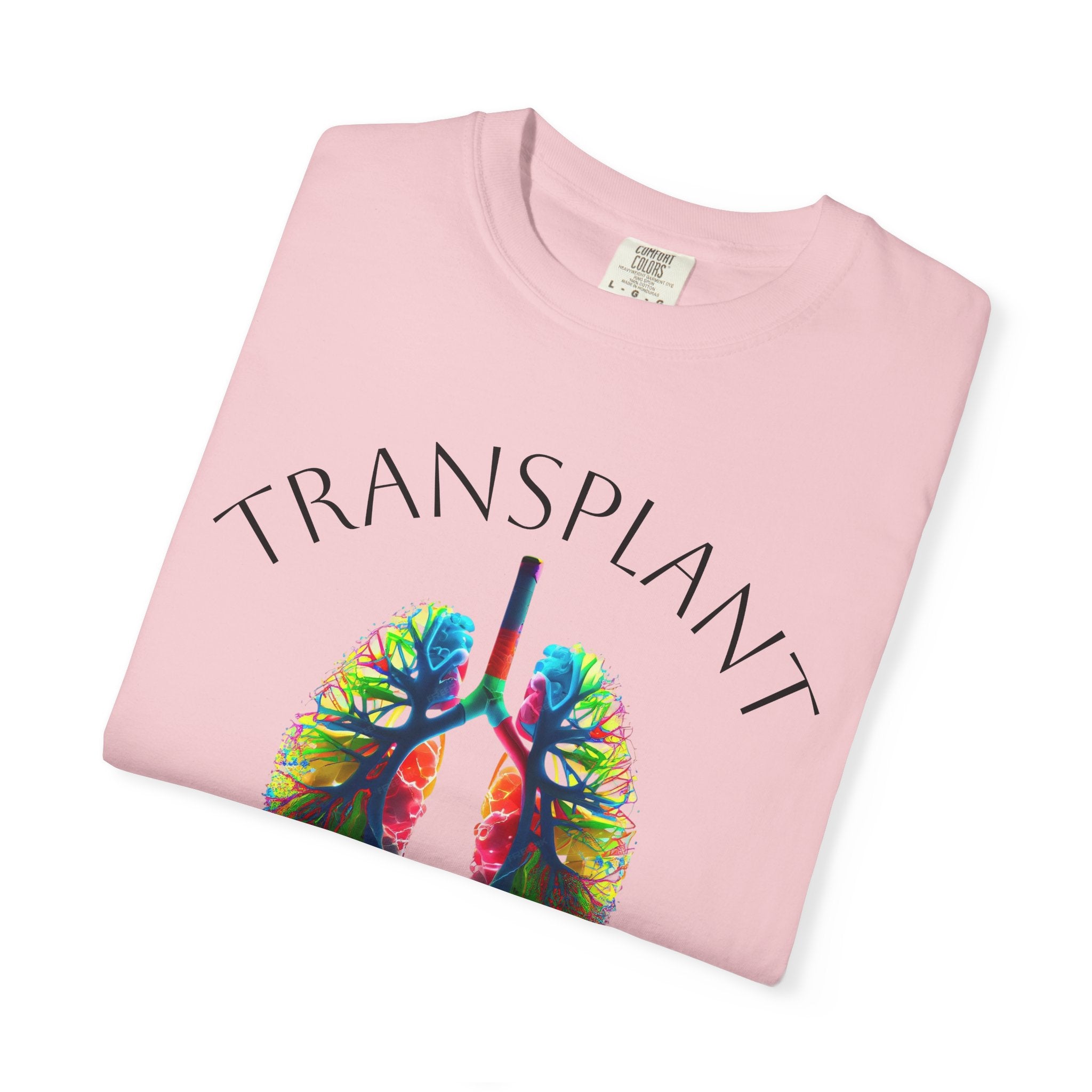 Transplant Warrior T-Shirt — Colorful Lungs Organ Donation Awareness Tee