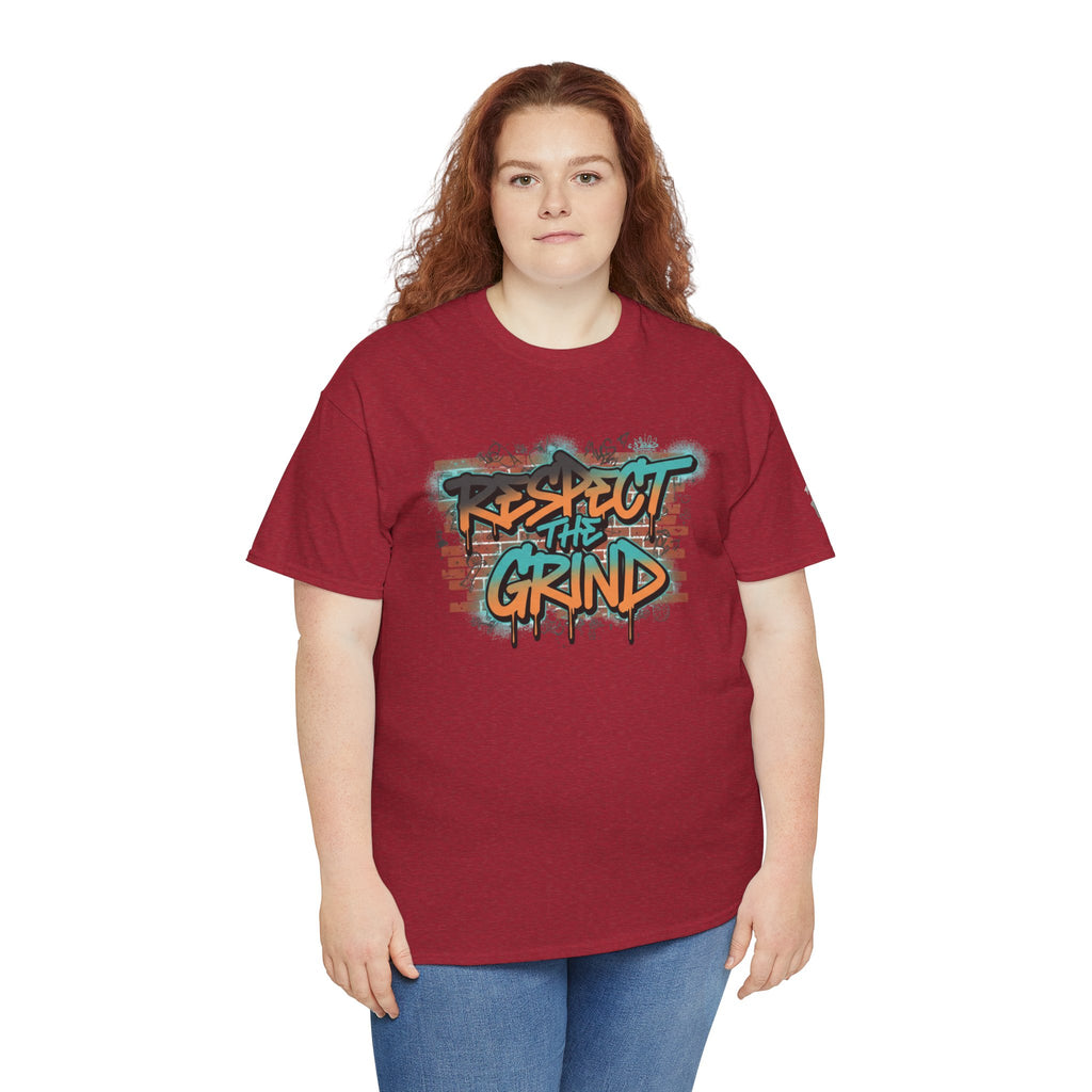 Respect the Grind Graffiti Tee — Urban Motivational Streetwear T‑Shirt