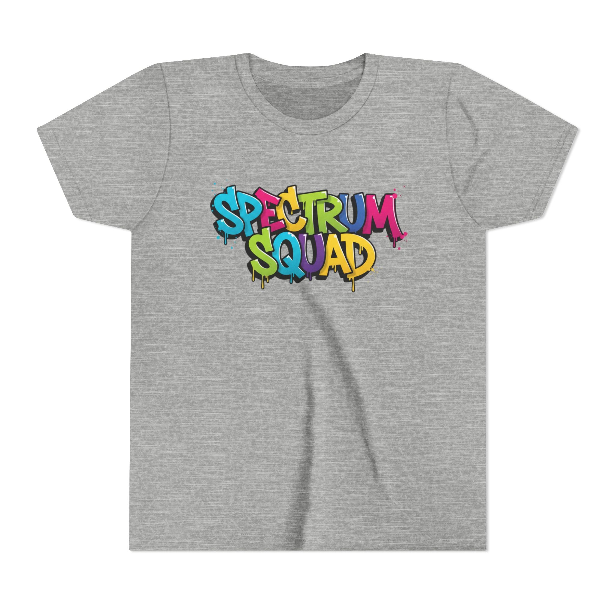 Youth Tee - "Spectrum Squad" Colorful Graffiti Kids T-Shirt